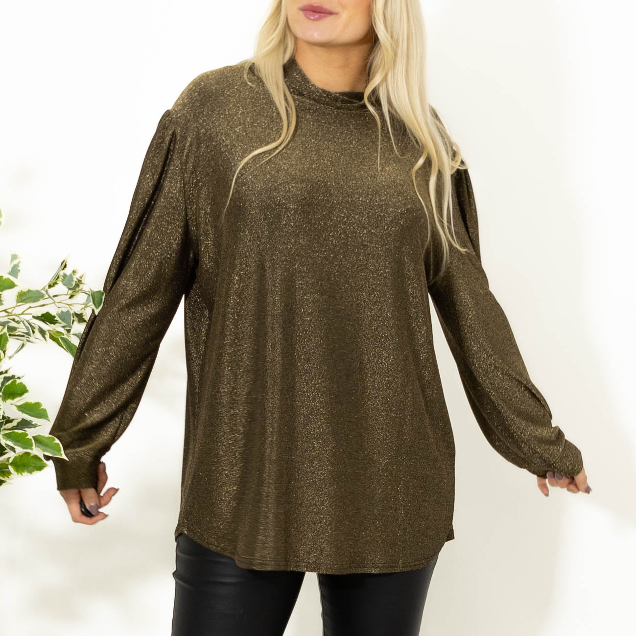 Bebe glimmer overdel, Guld