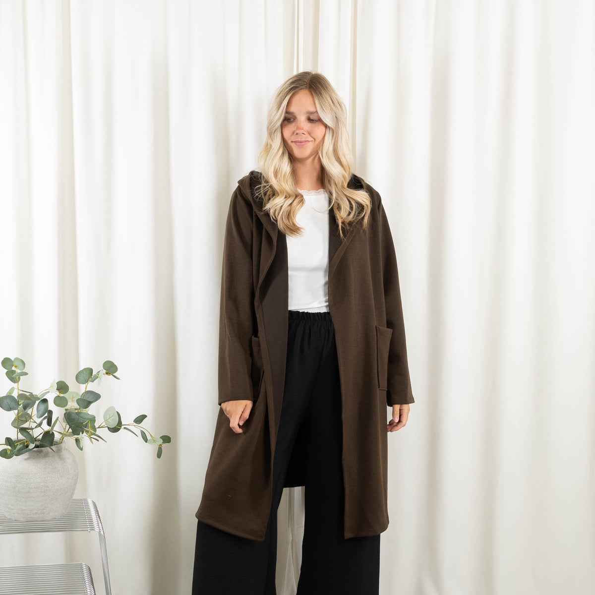 Lexi sweat/cardigan, Choko