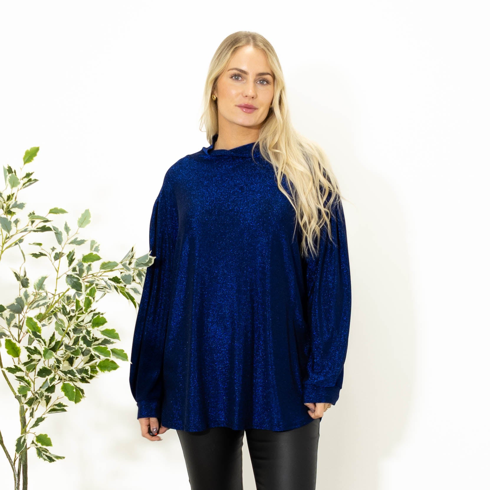 Bebe glimmer overdel, Blå