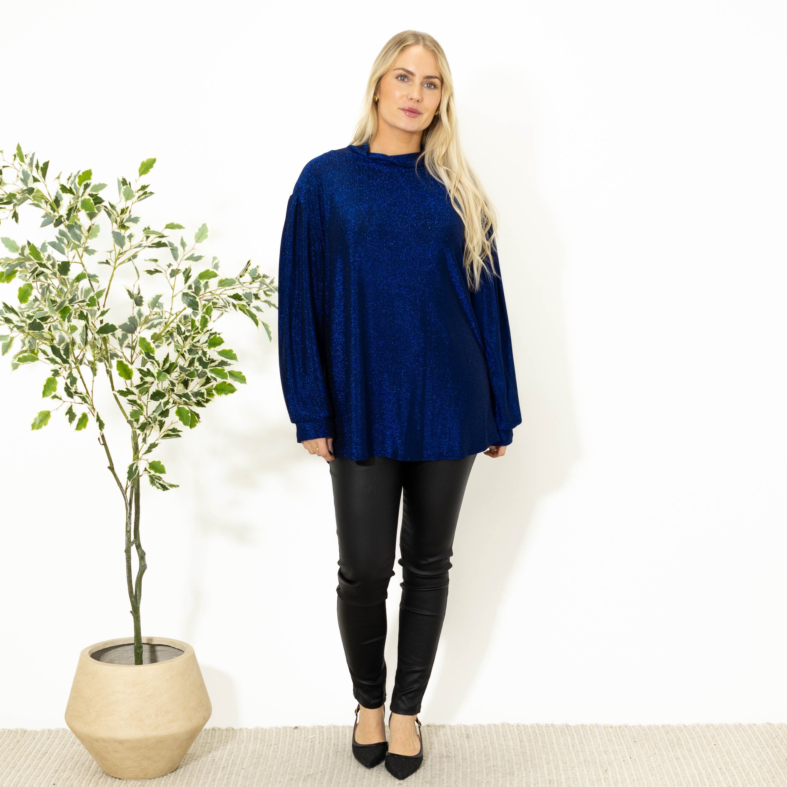 Bebe glimmer overdel, Blå