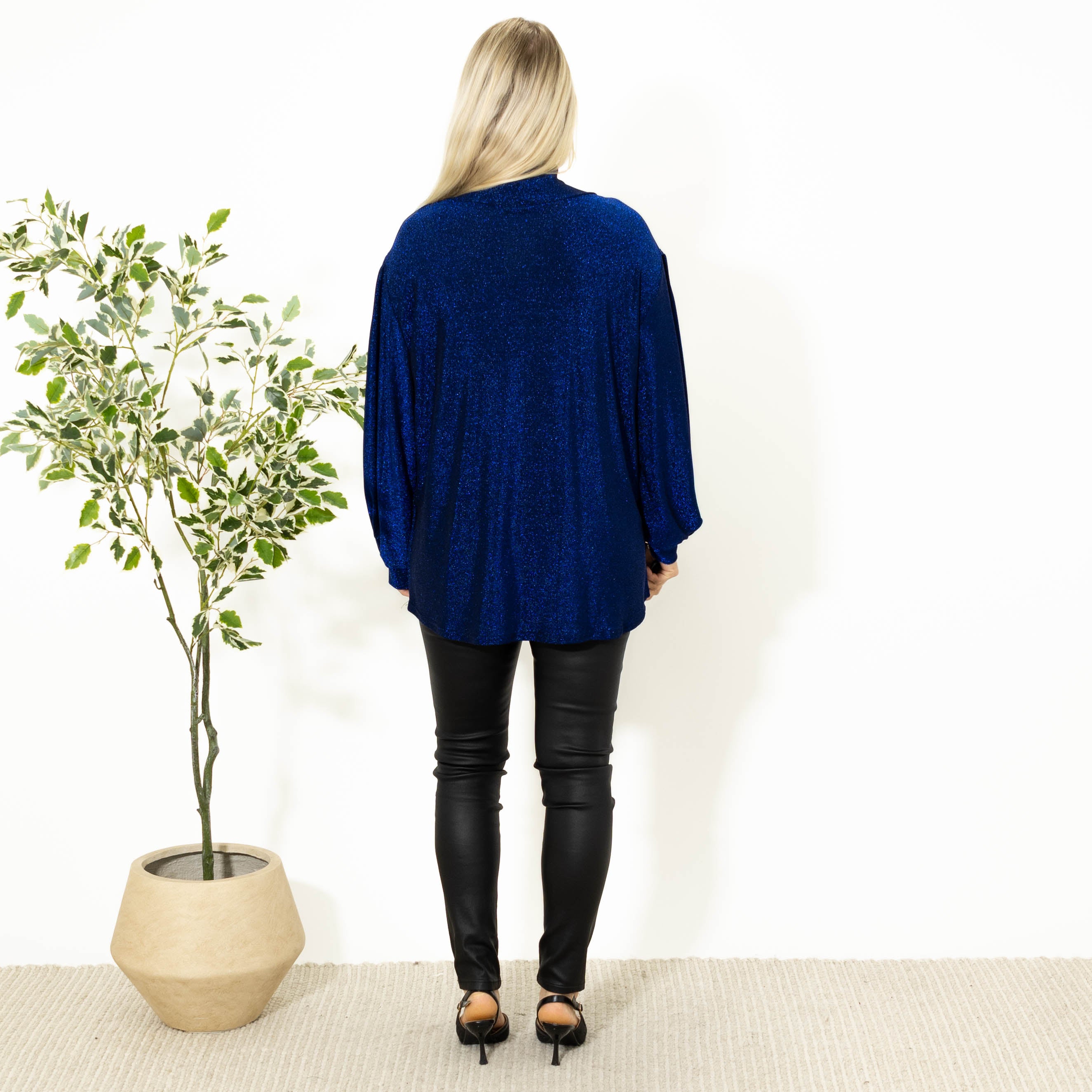 Bebe glimmer overdel, Blå