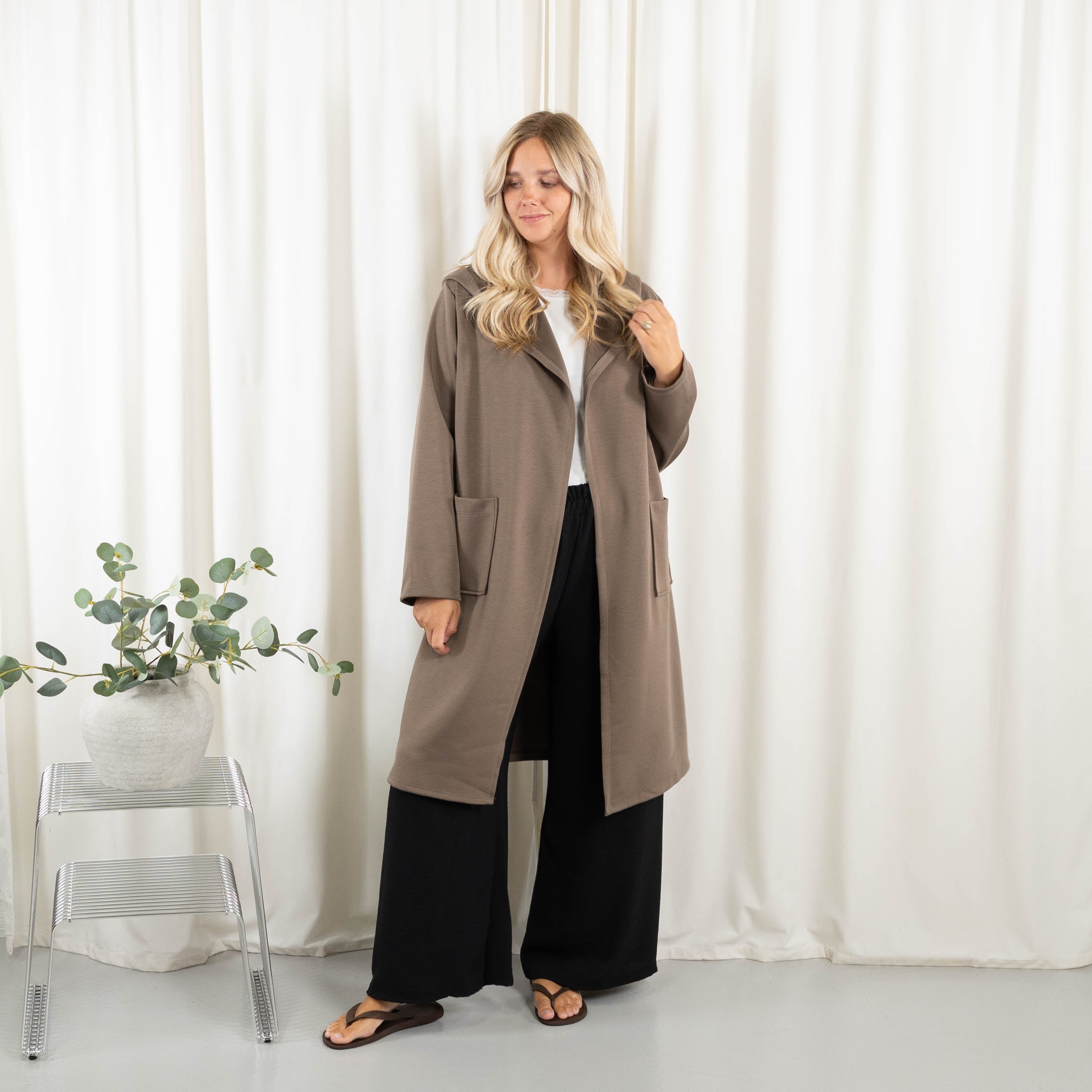 Lexi sweat/cardigan, Taupe