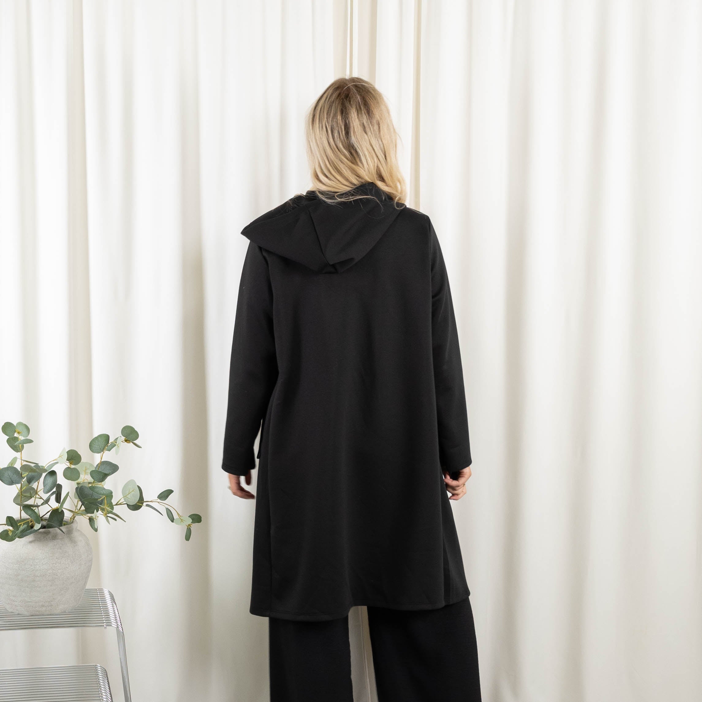 Lexi sweat/cardigan, Sort