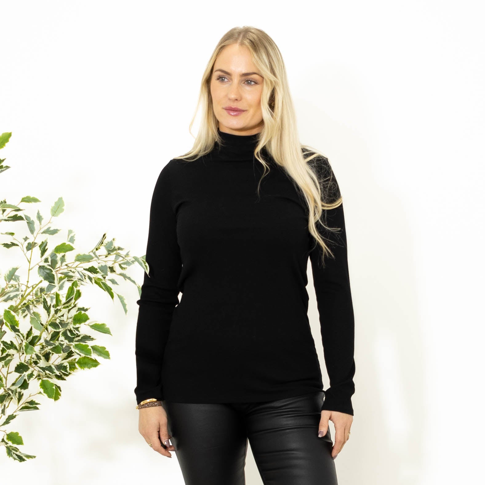 Mel turtleneck long sleeve, Sort
