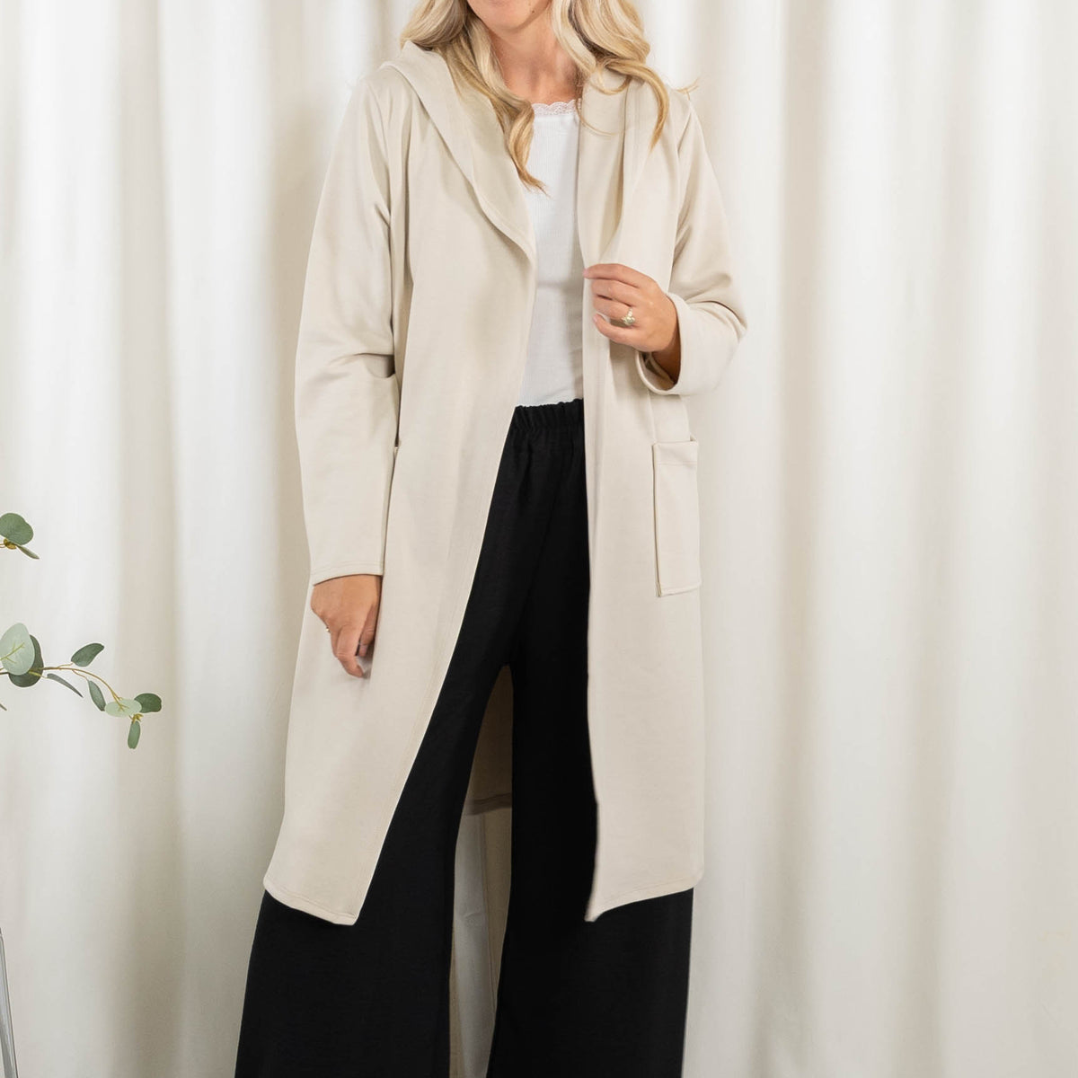 Lexi sweat/cardigan, Beige