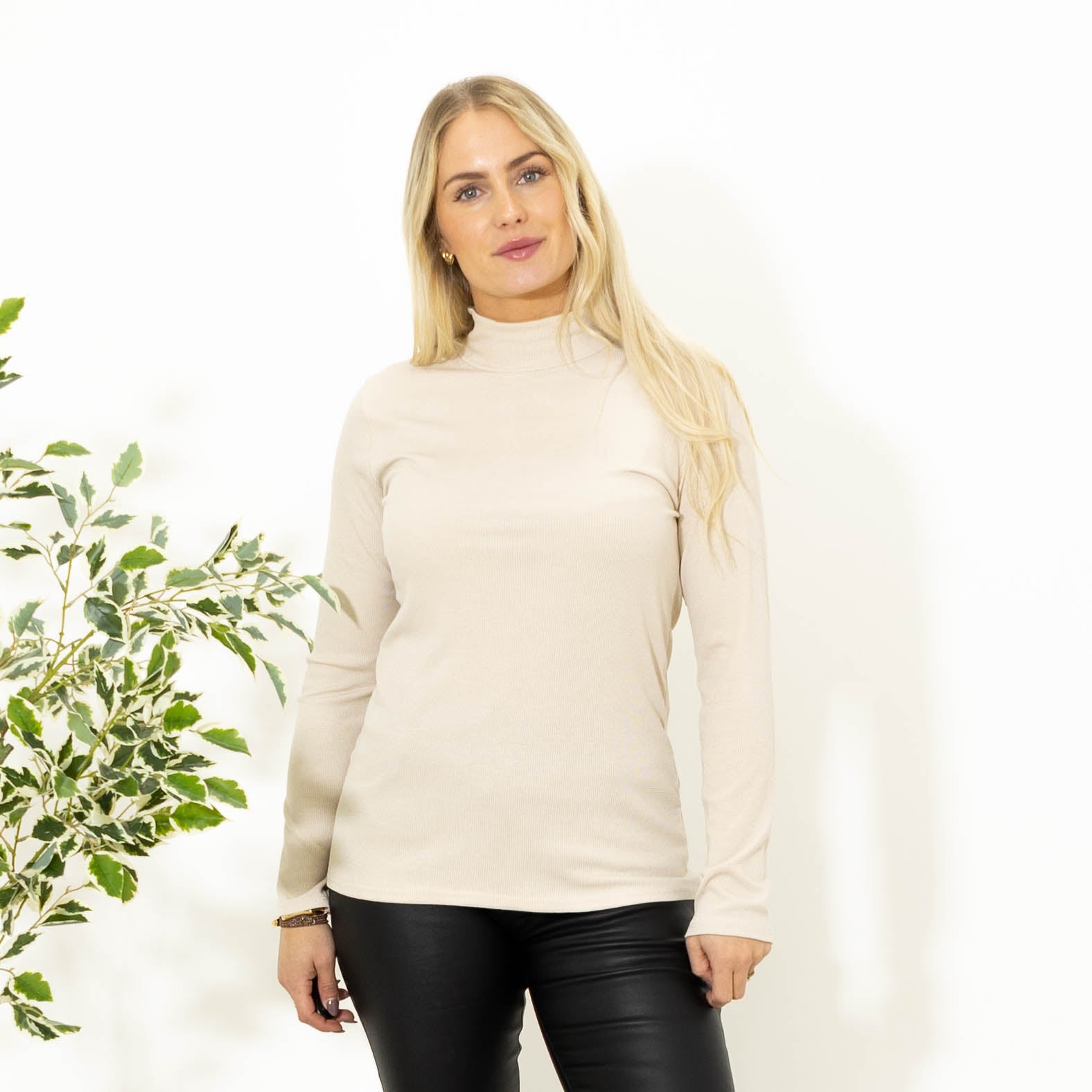 Mel turtleneck long sleeve, Beige