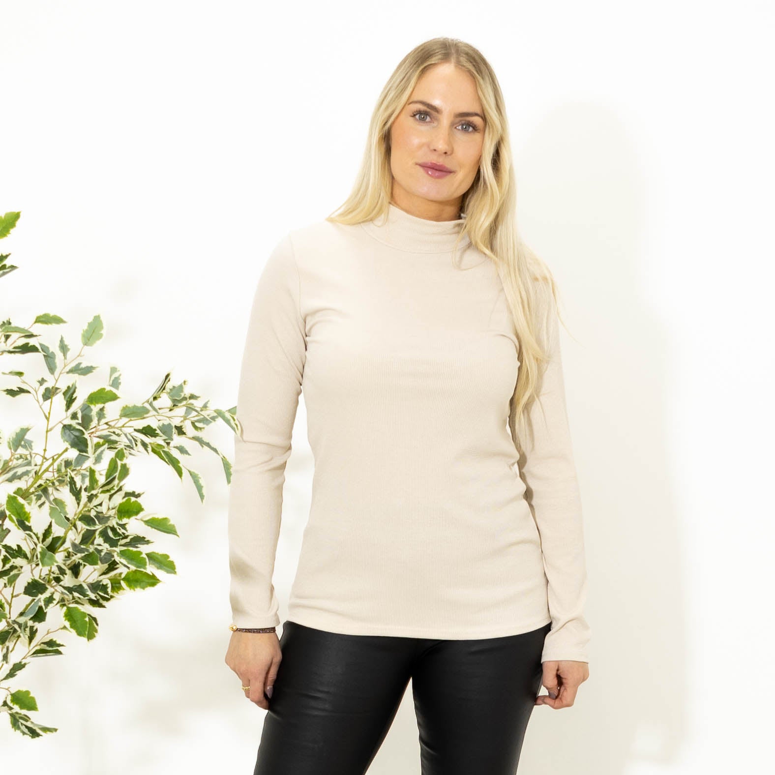 Mel turtleneck long sleeve, Beige