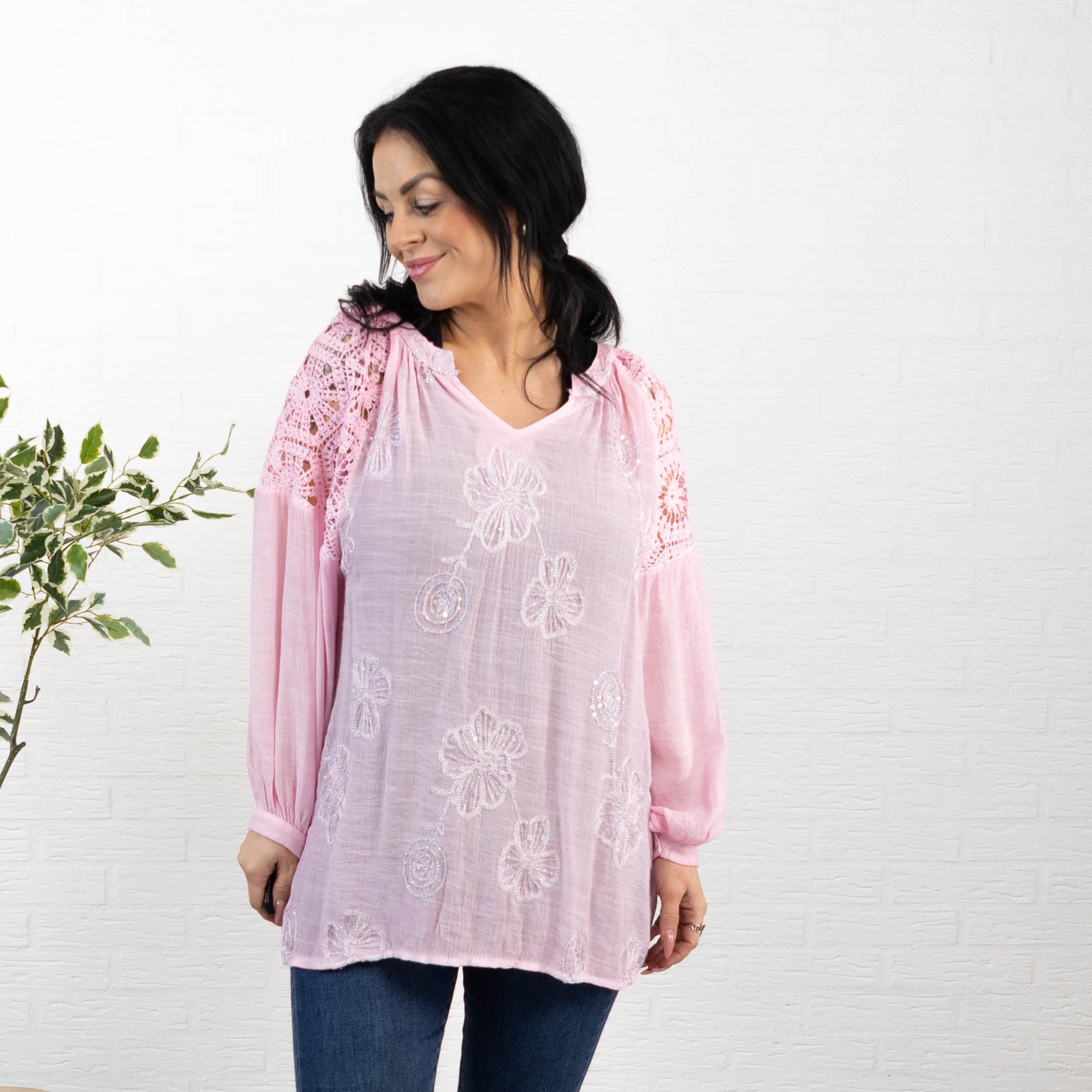 Milano overdel, Lyserød