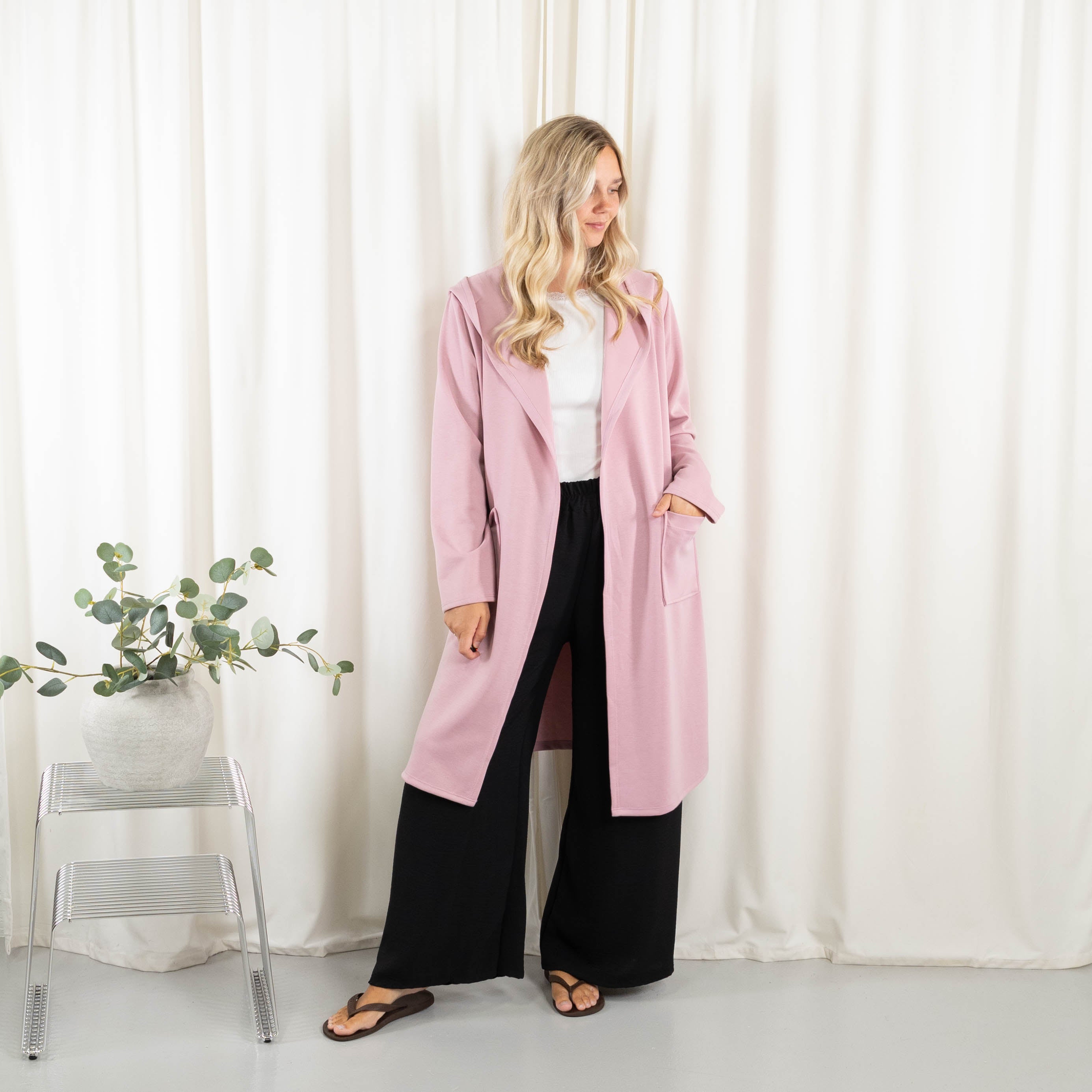 Lexi sweat/cardigan, Rosa
