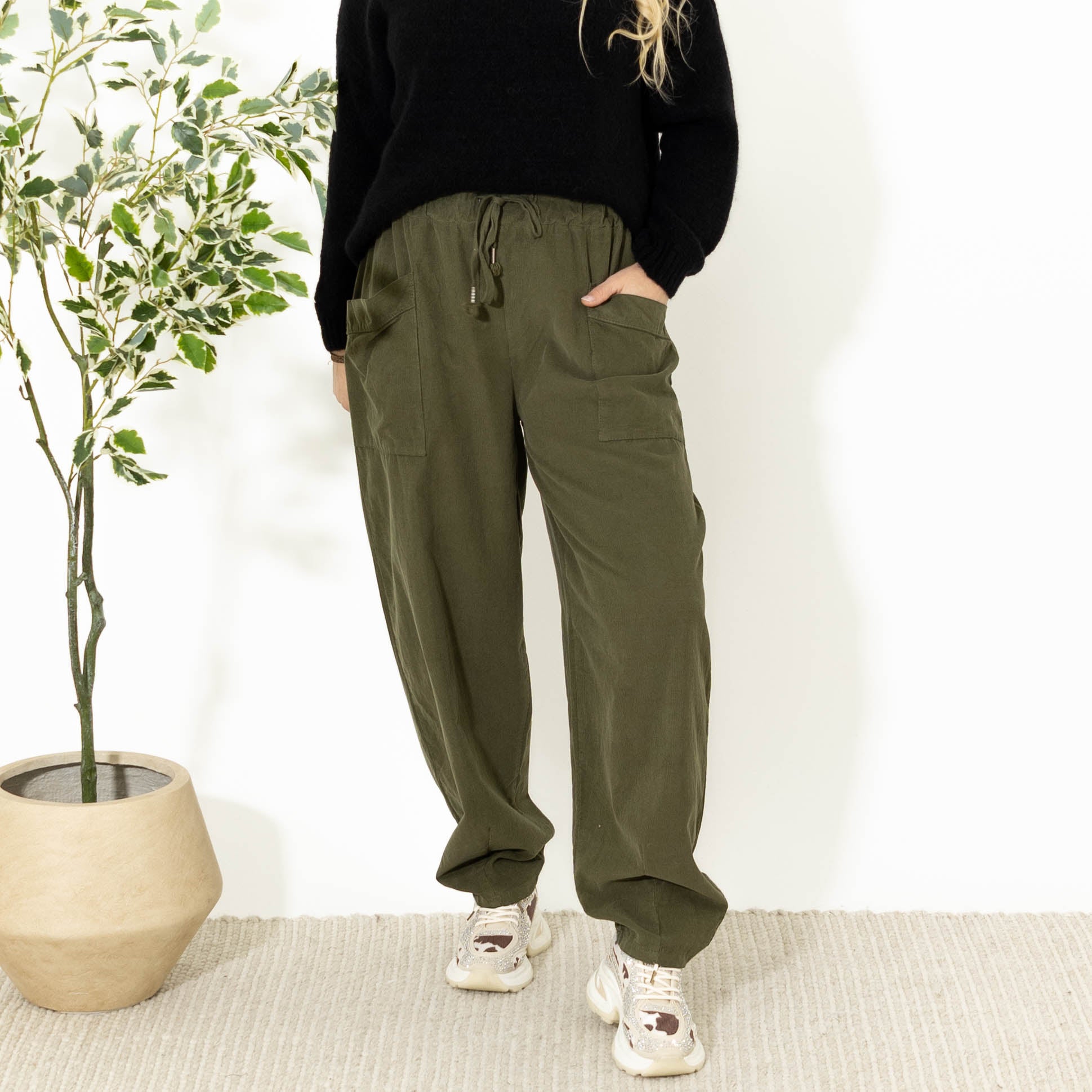 Brenda baggy bukser, Khaki