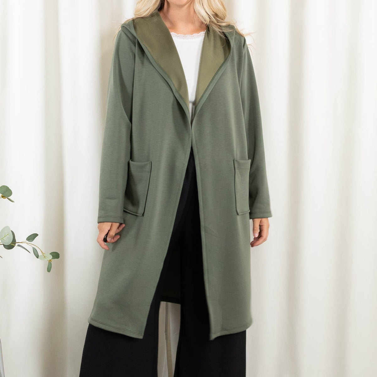 Lexi sweat/cardigan, Khaki
