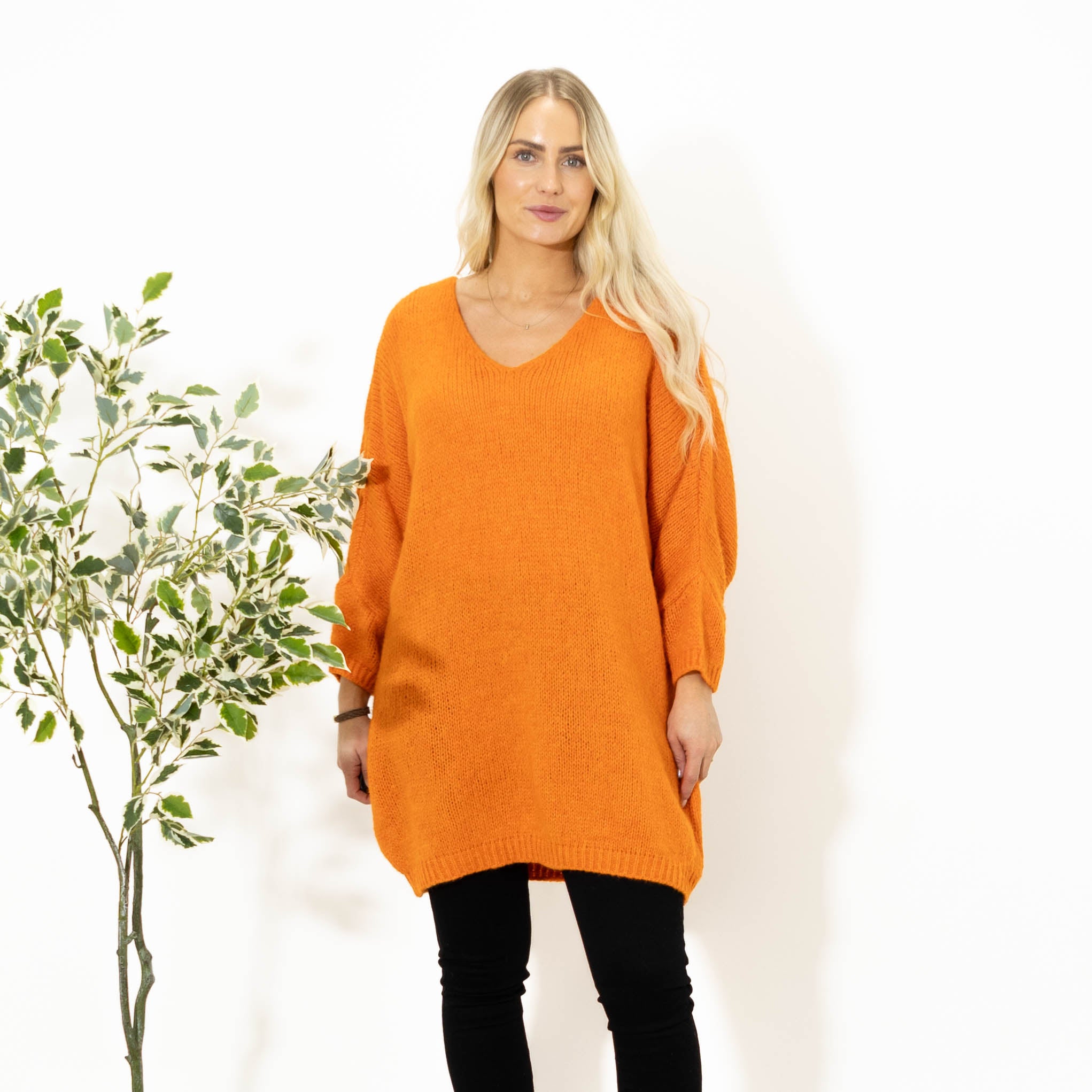 Aster tunikakjole, Orange