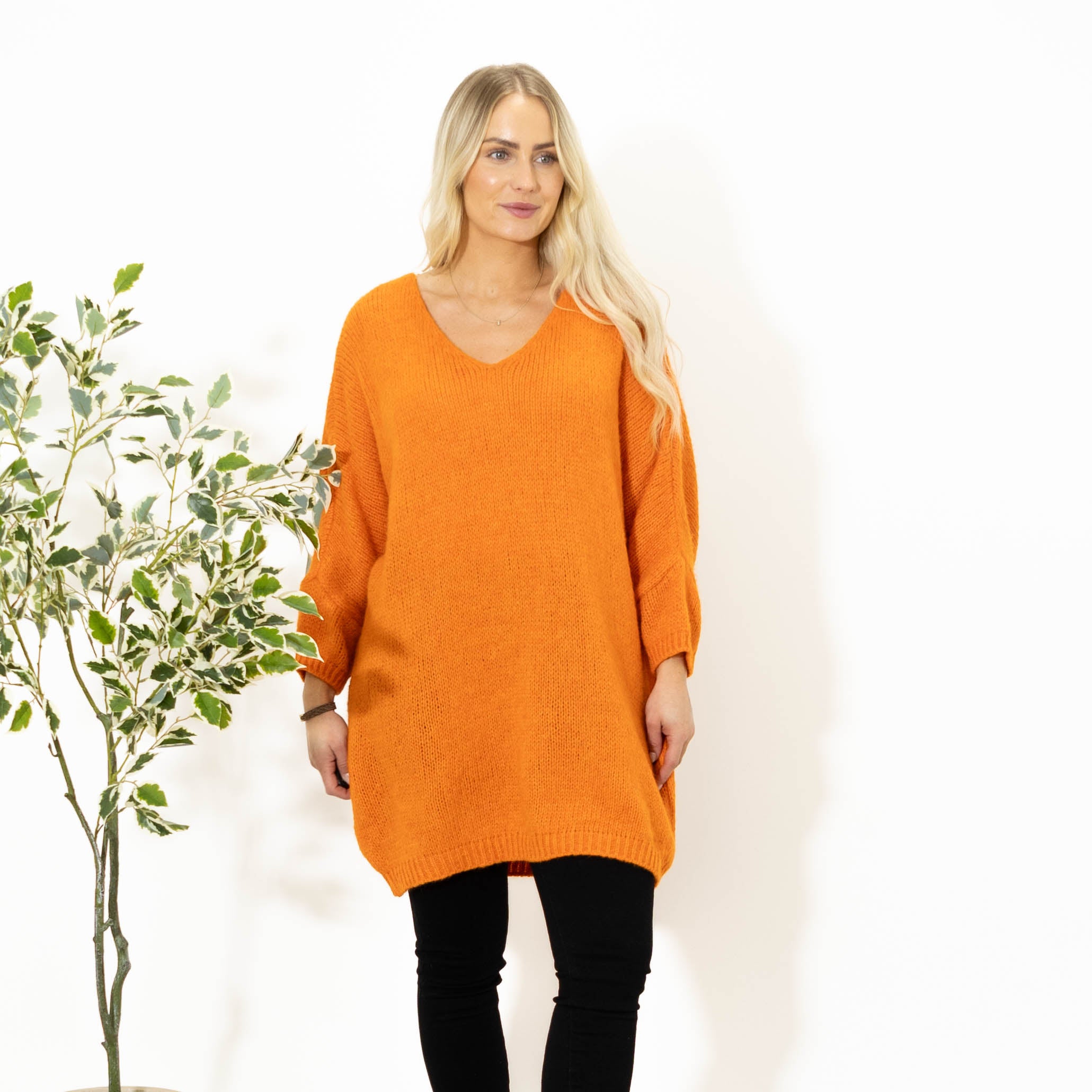 Aster tunikakjole, Orange