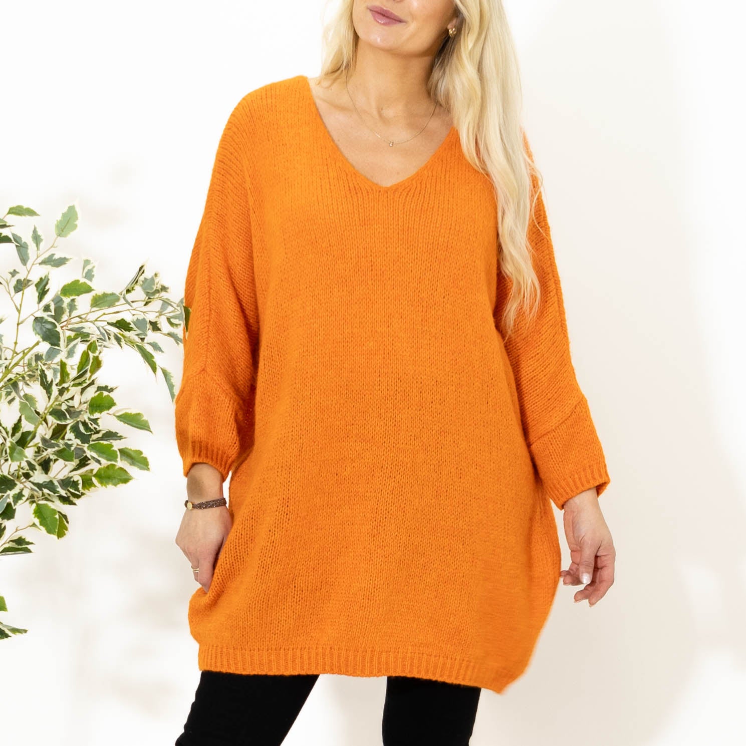 Aster tunikakjole, Orange