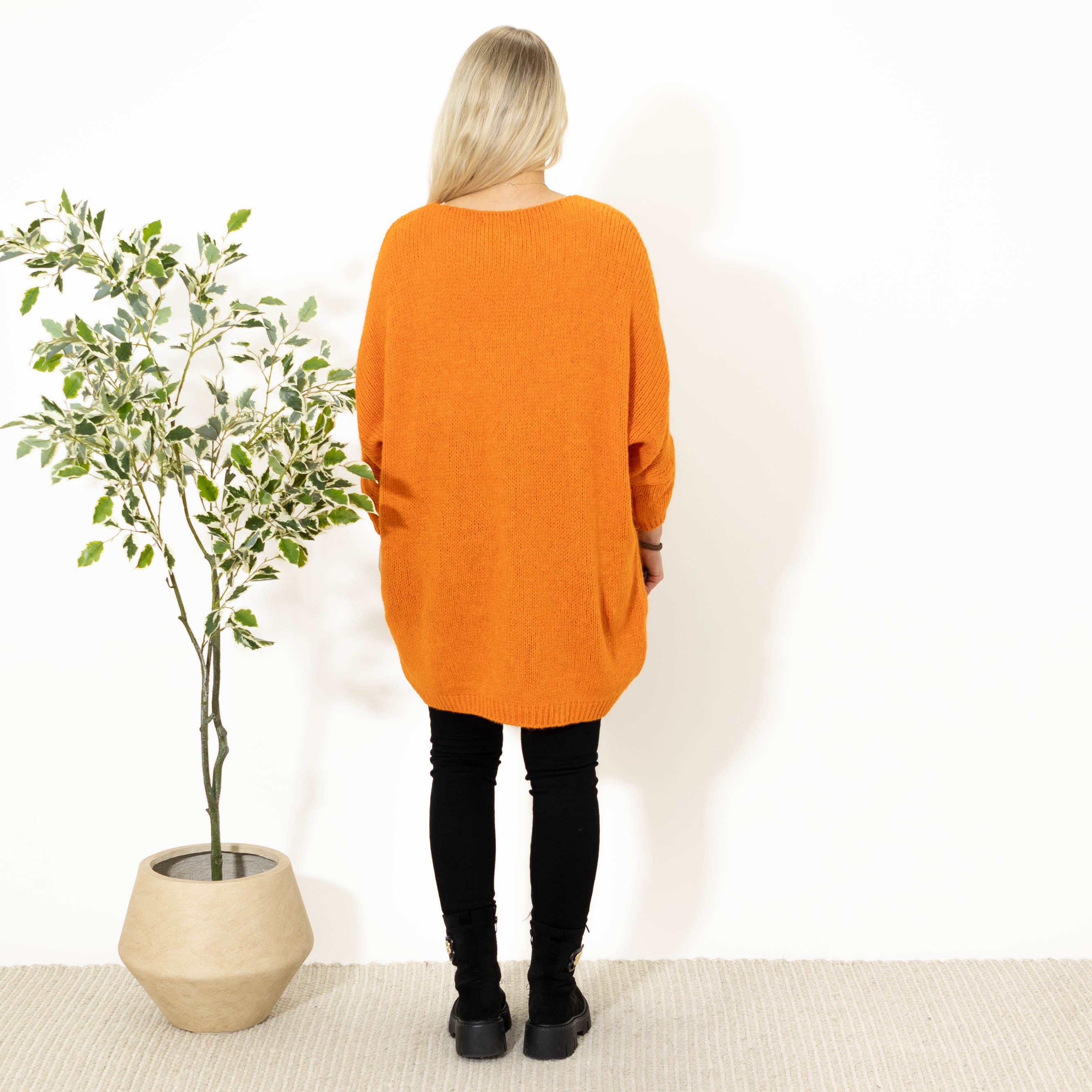 Aster tunikakjole, Orange