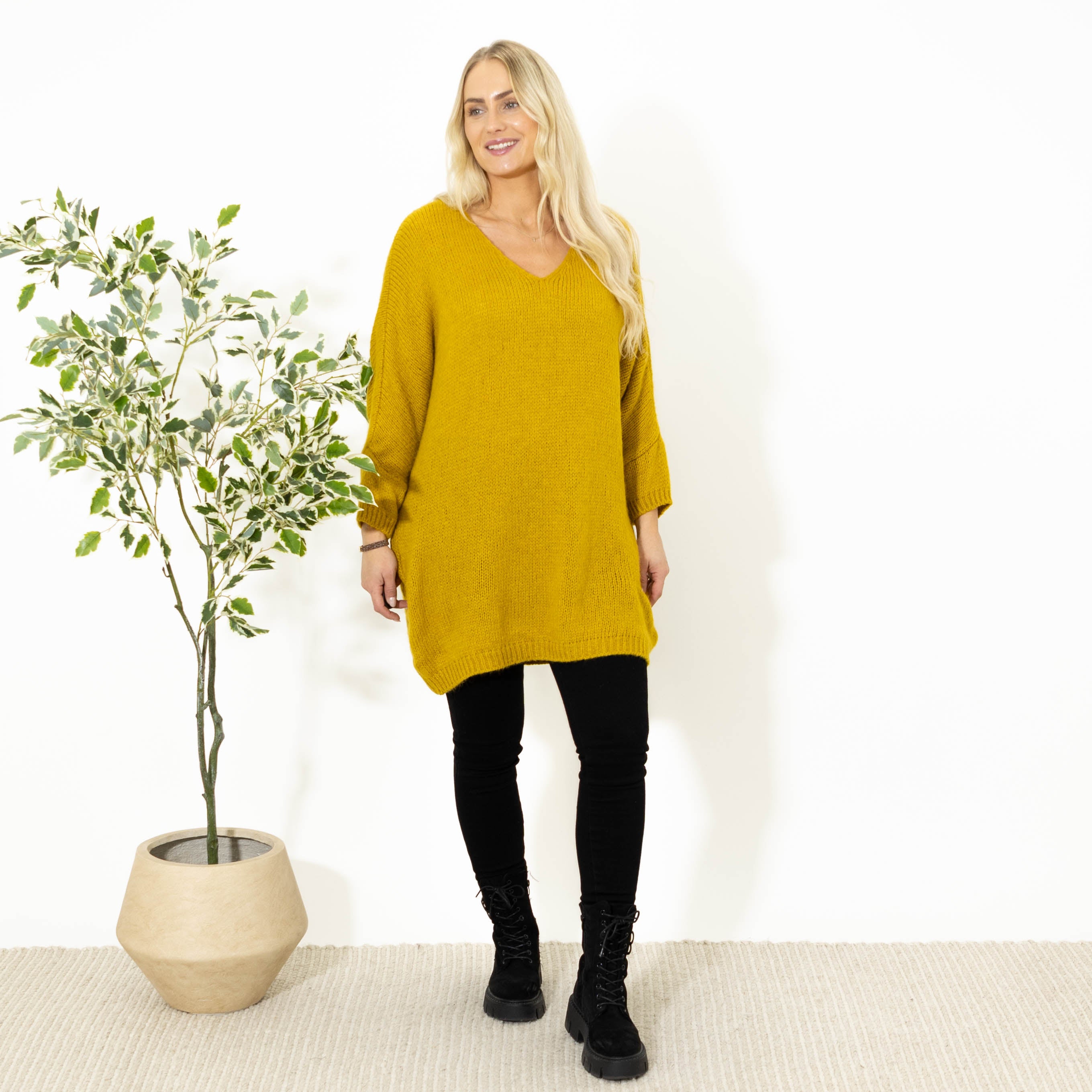 Aster tunikakjole, Sennep