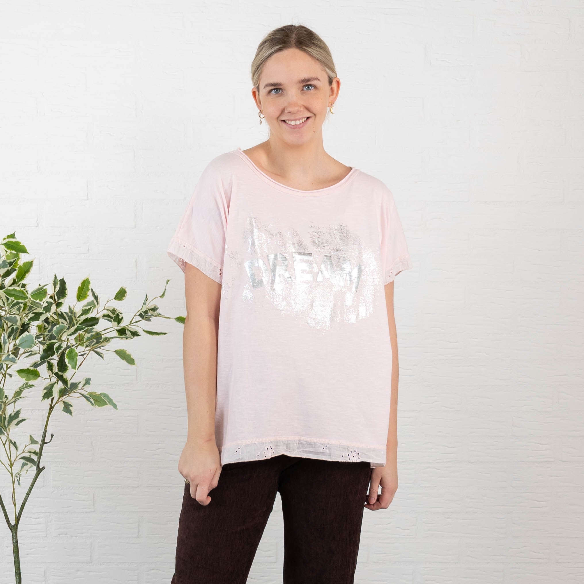 Dream t-shirt, Lyserød