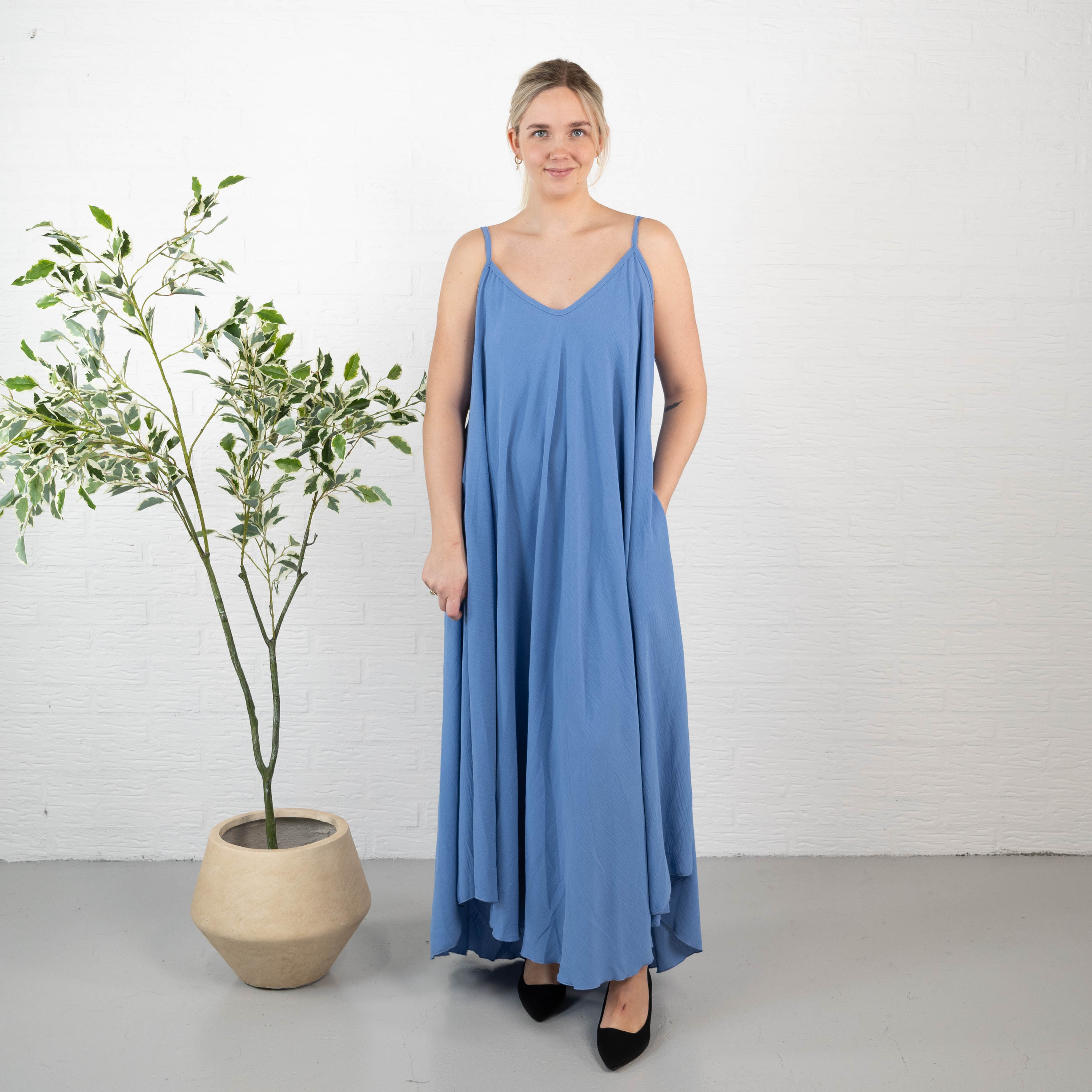 Demi kjole, Blå
