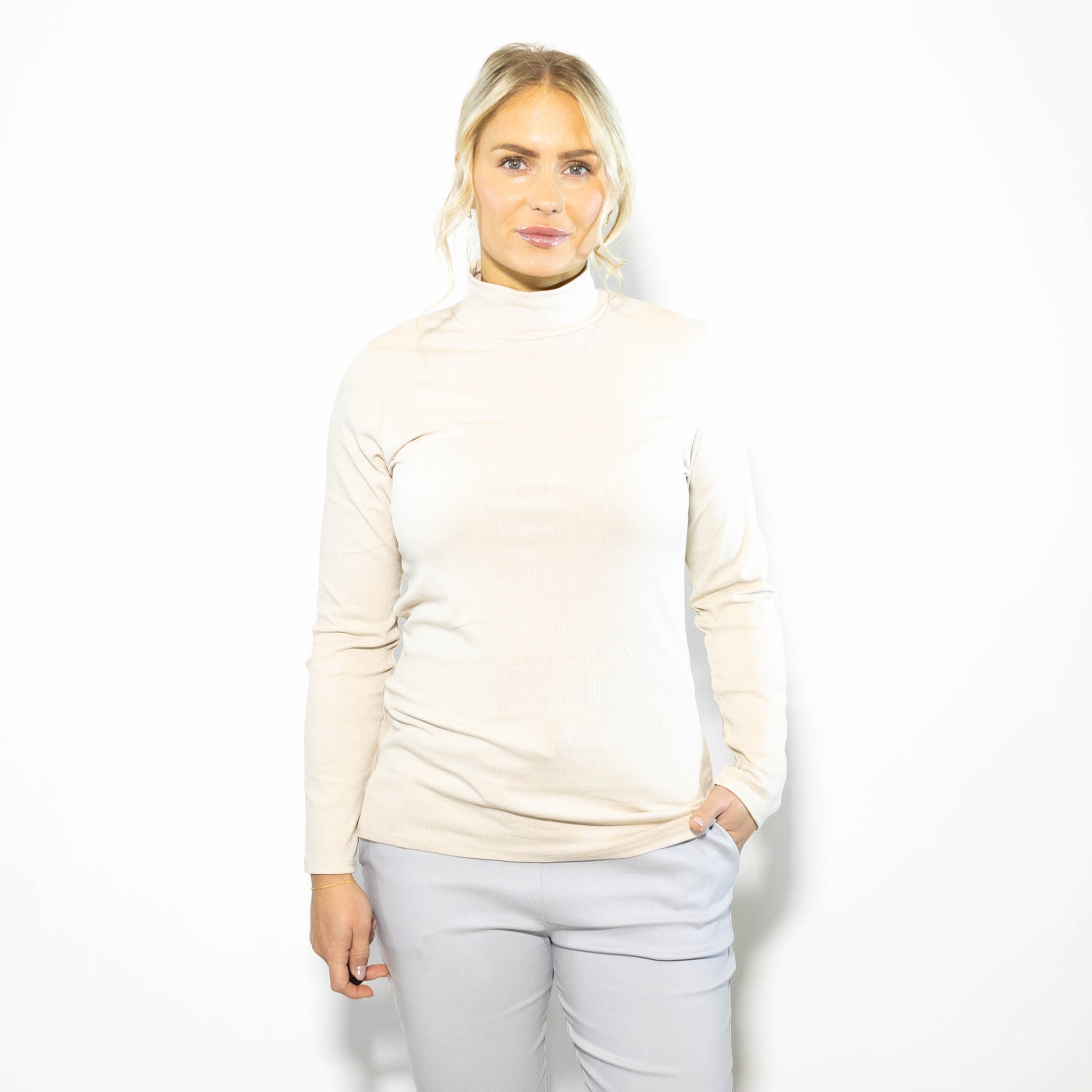 Mel turtleneck long sleeve, Beige