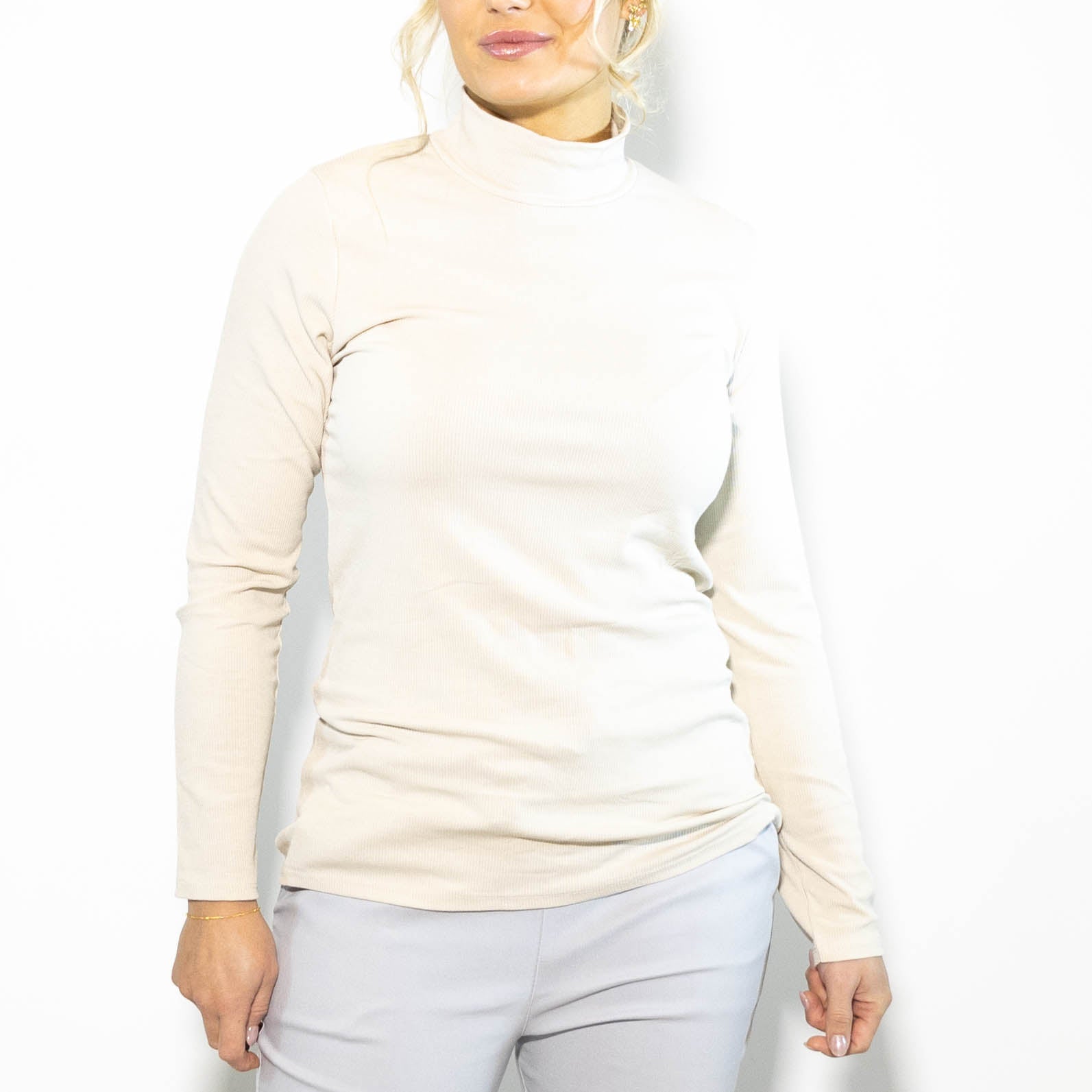 Mel turtleneck long sleeve, Beige