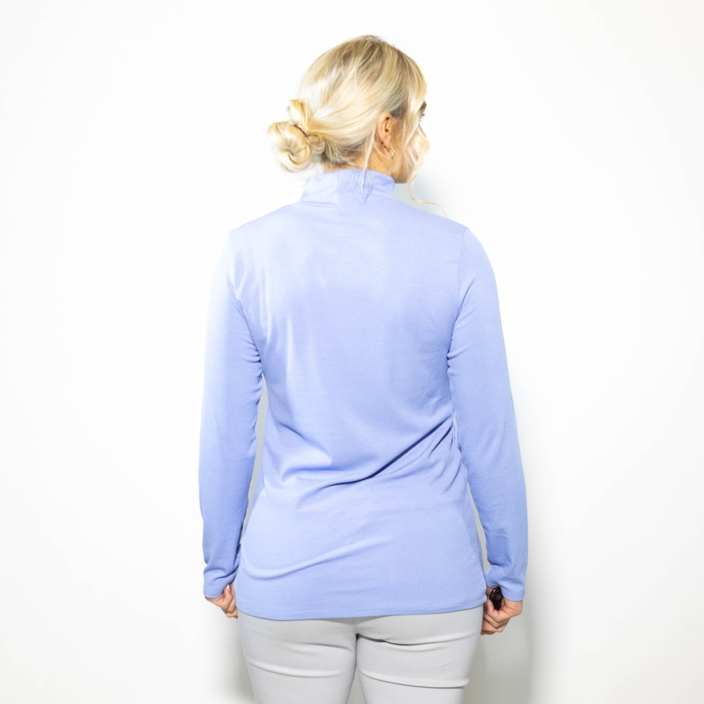 Mel turtleneck long sleeve, Lyseblå