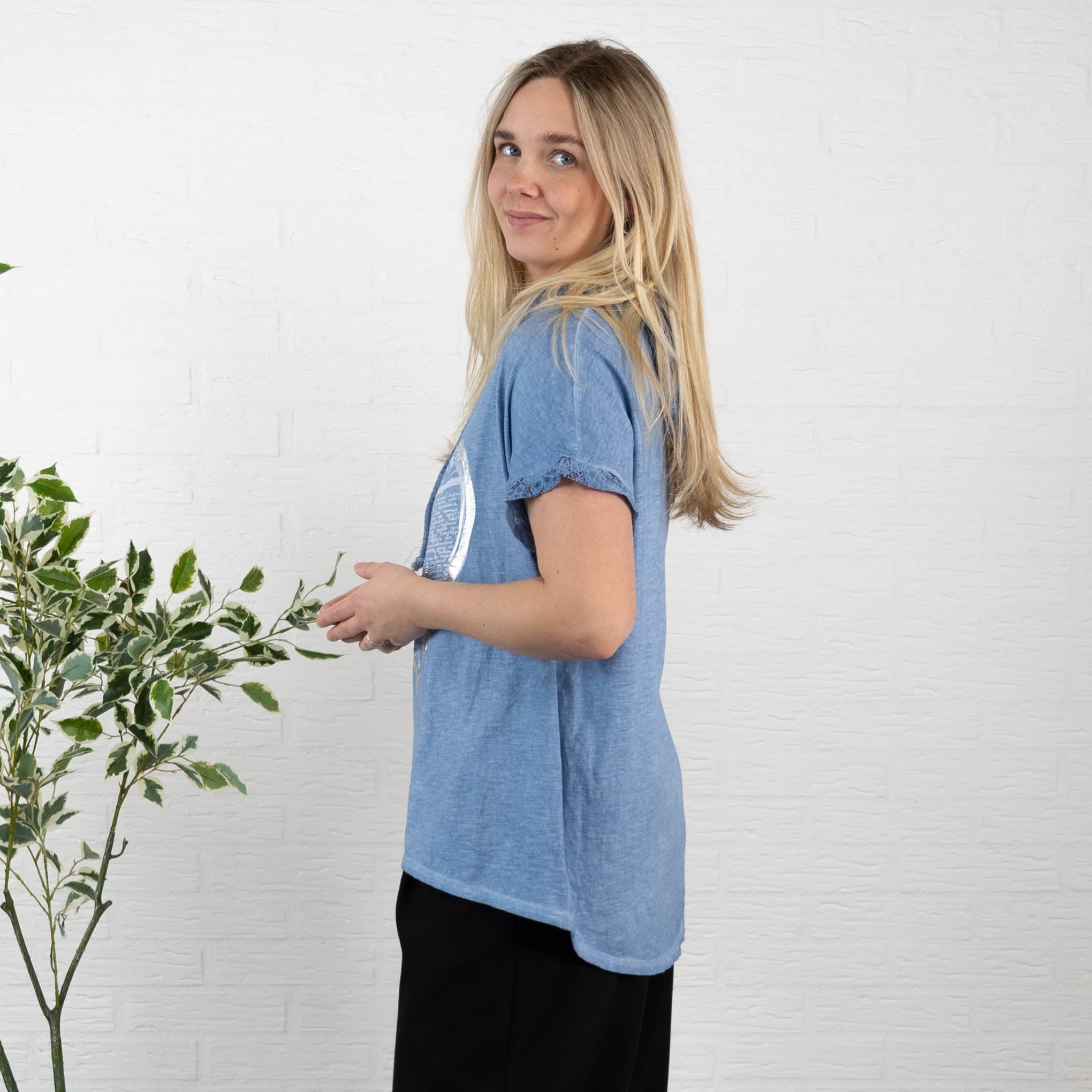 Ingeborg overdel, Dueblå