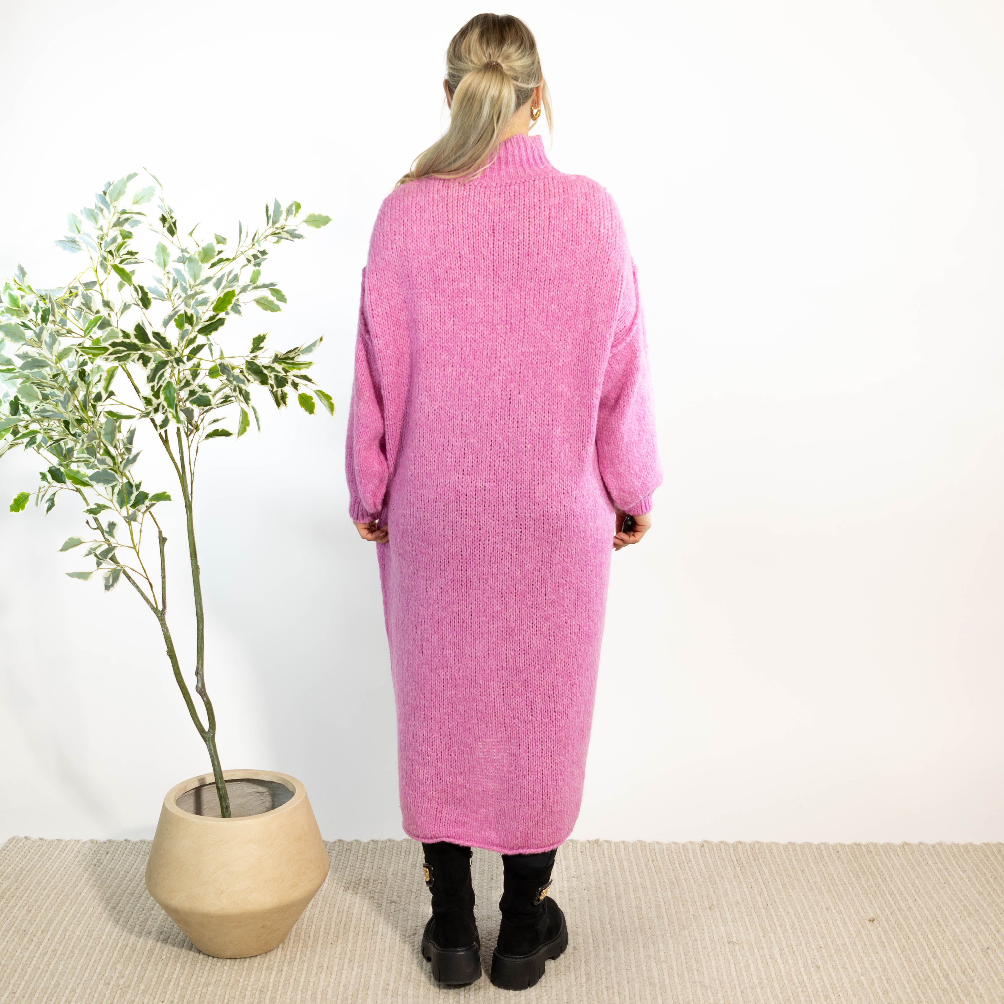 Gry strikkjole, Rosa