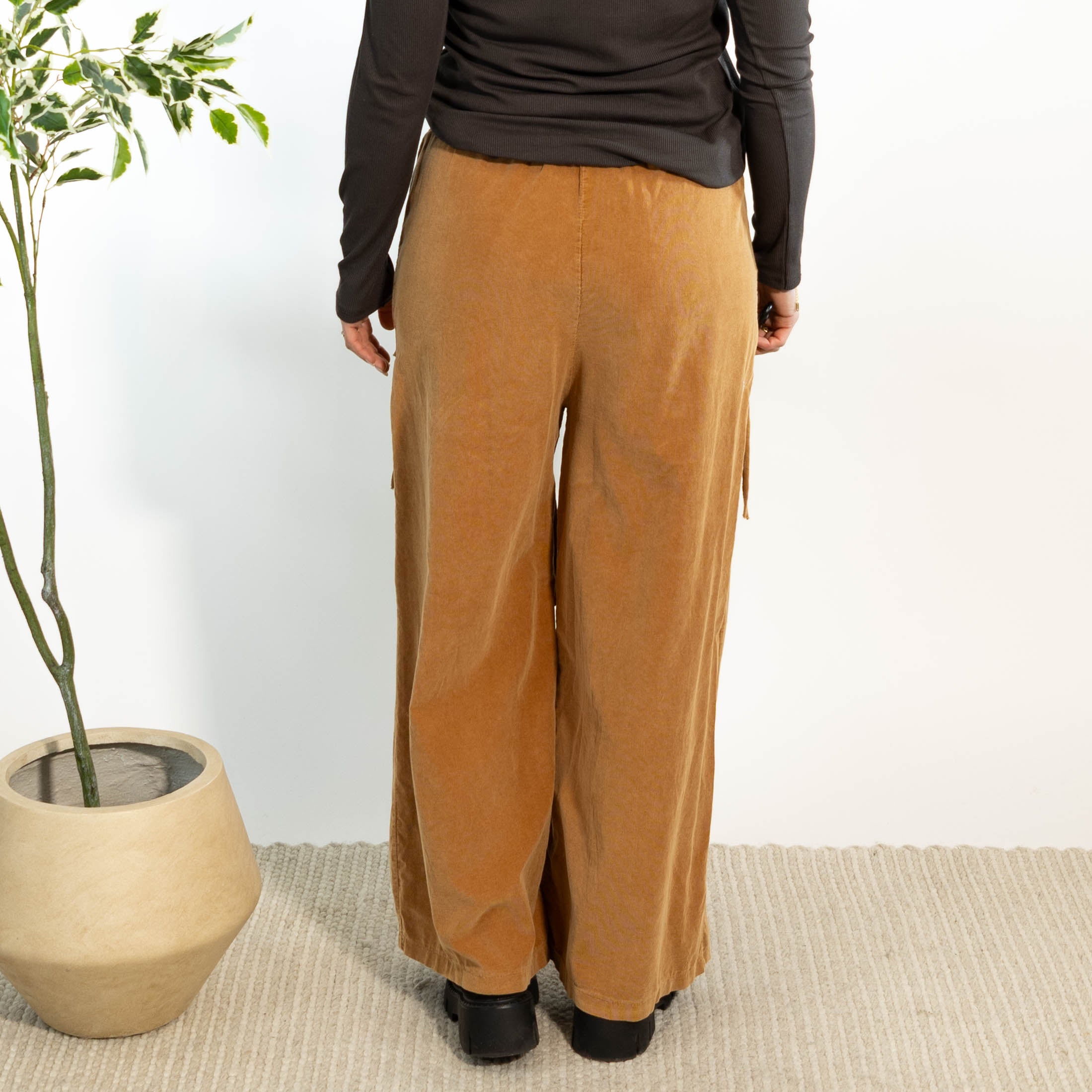 Farah bredbenet fløjlsbukser, Rust