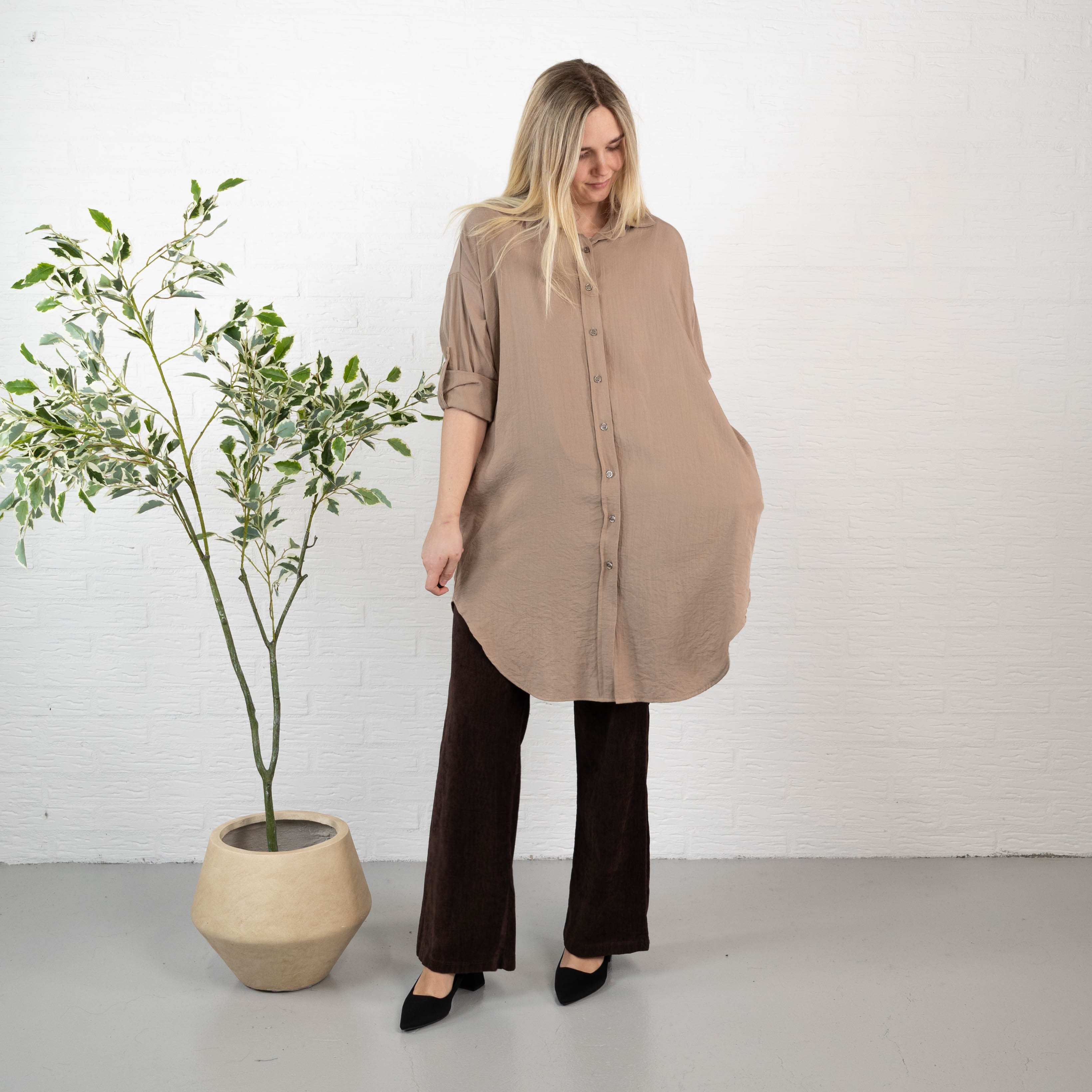 Vermont skjorte/tunika, Taupe