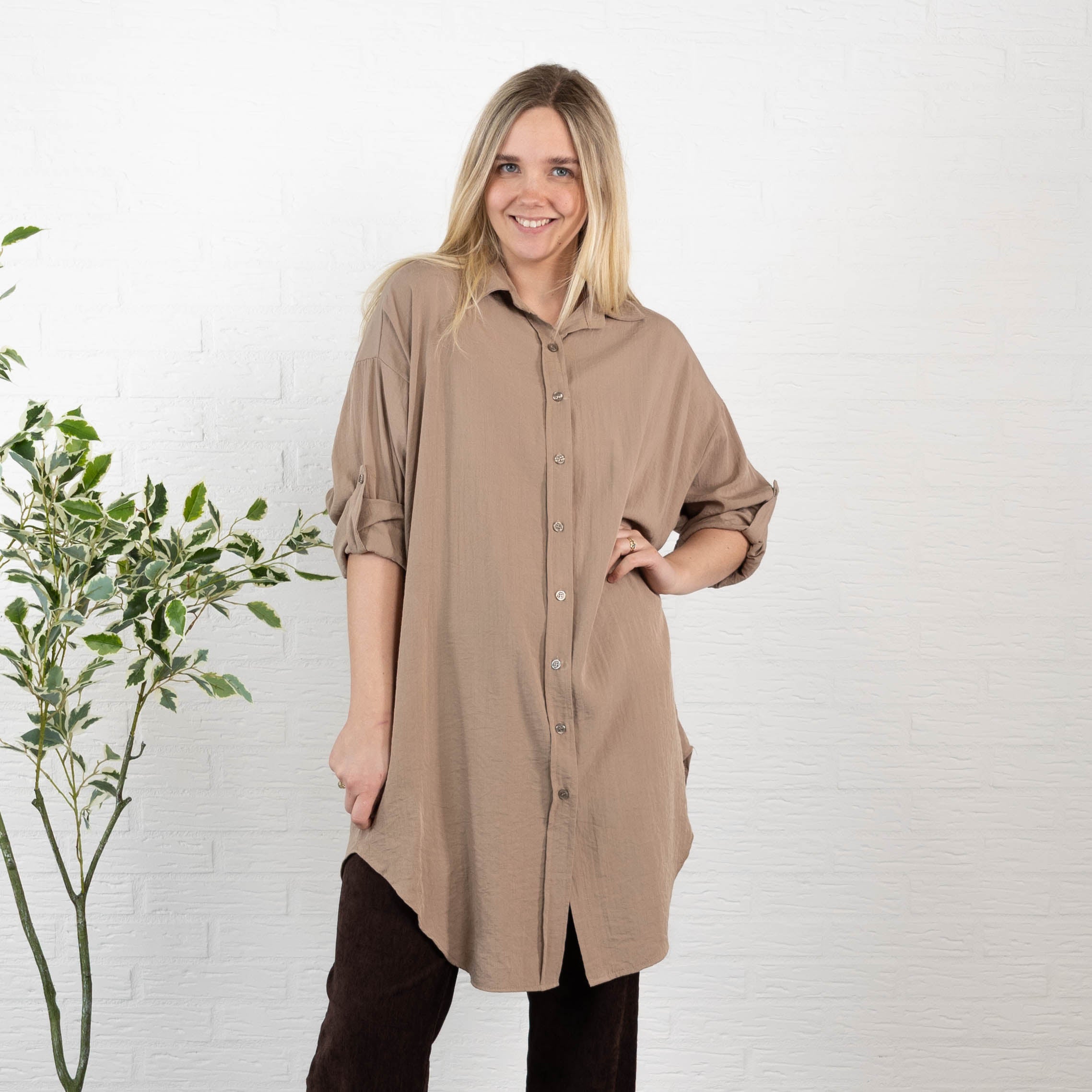 Vermont skjorte/tunika, Taupe