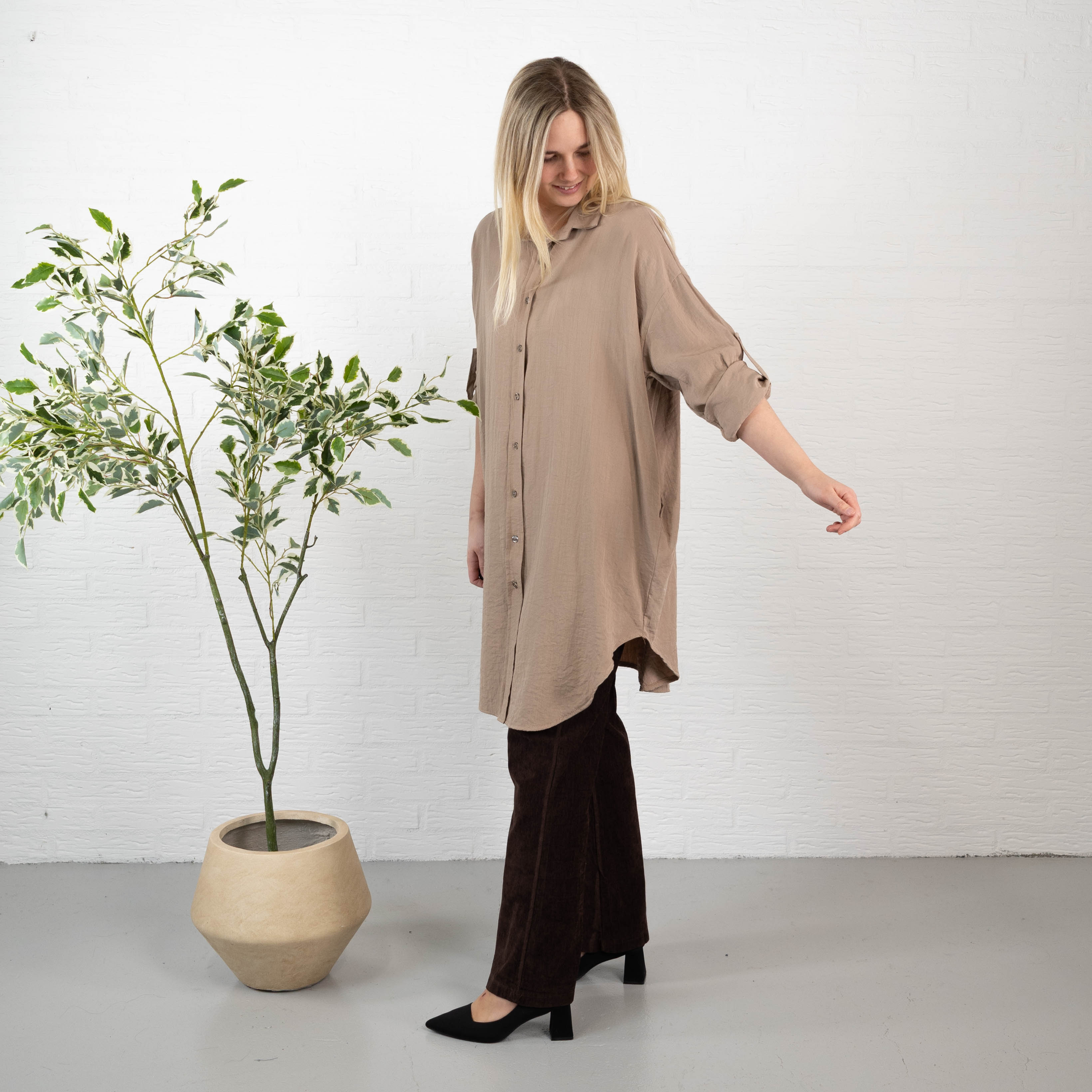 Vermont skjorte/tunika, Taupe