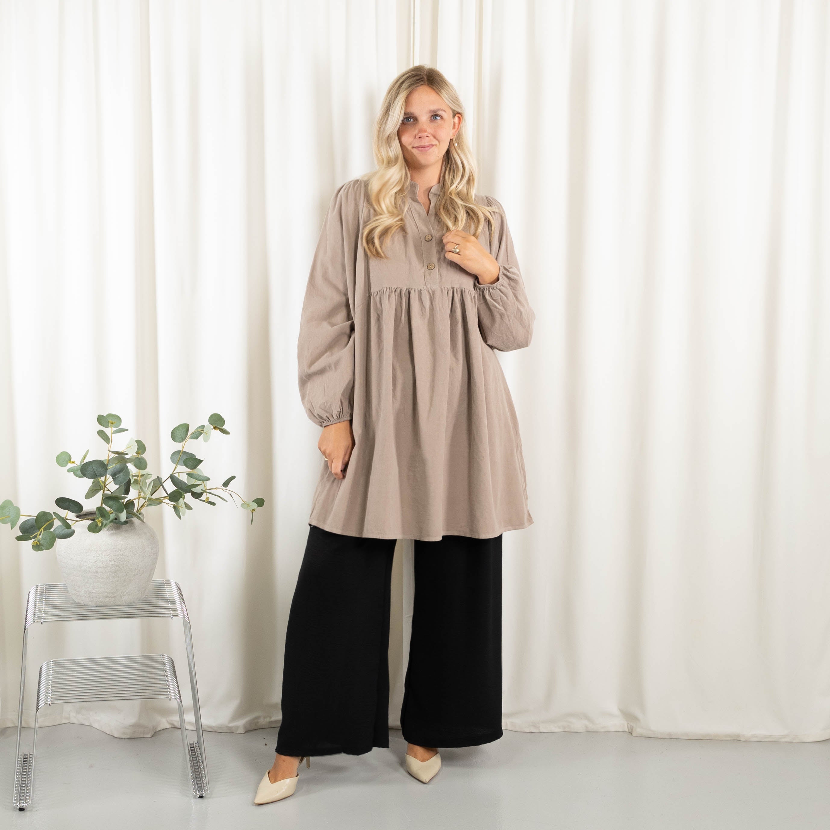 Nanny tunika/kjole, Taupe
