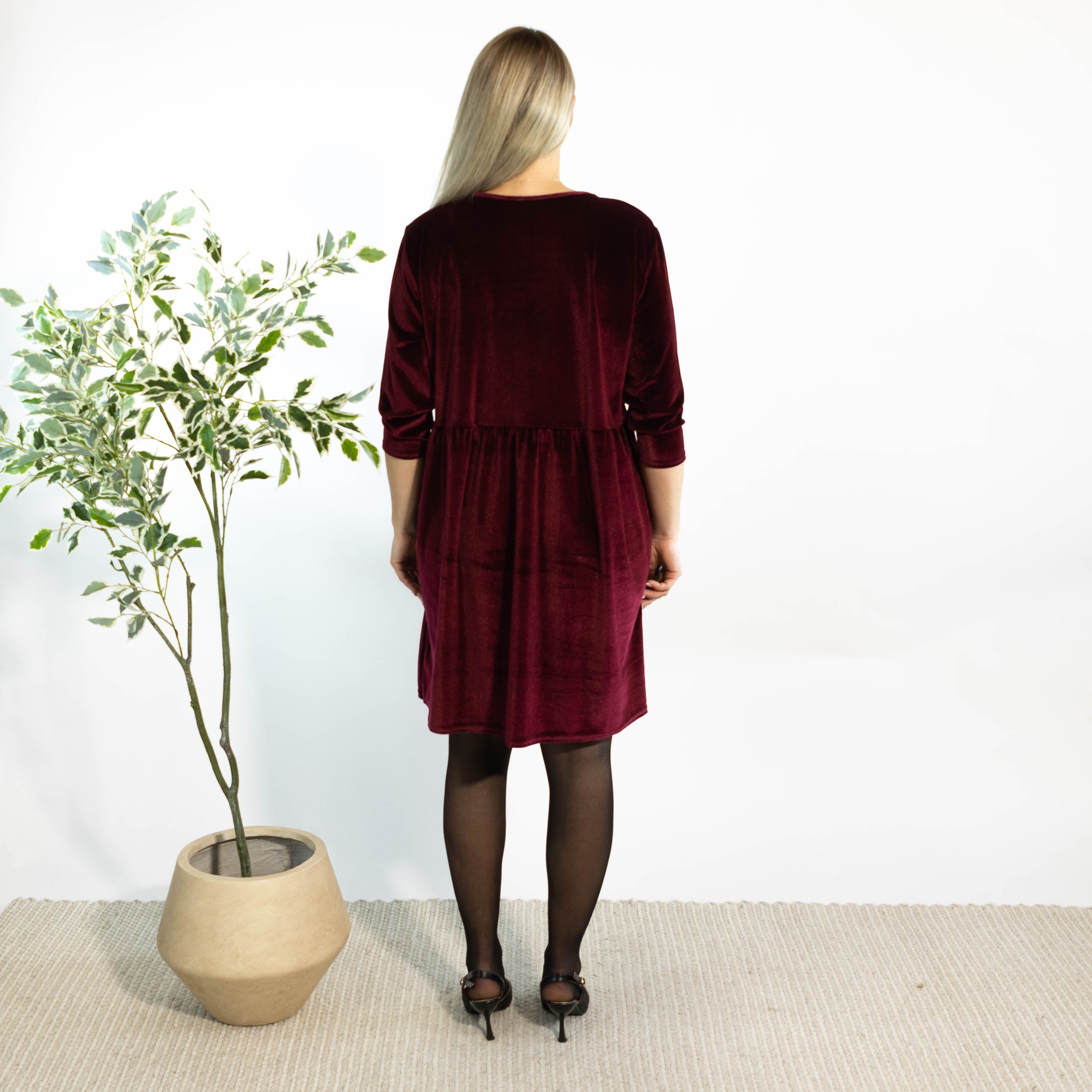 Chloe tunikakjole, Bordeaux