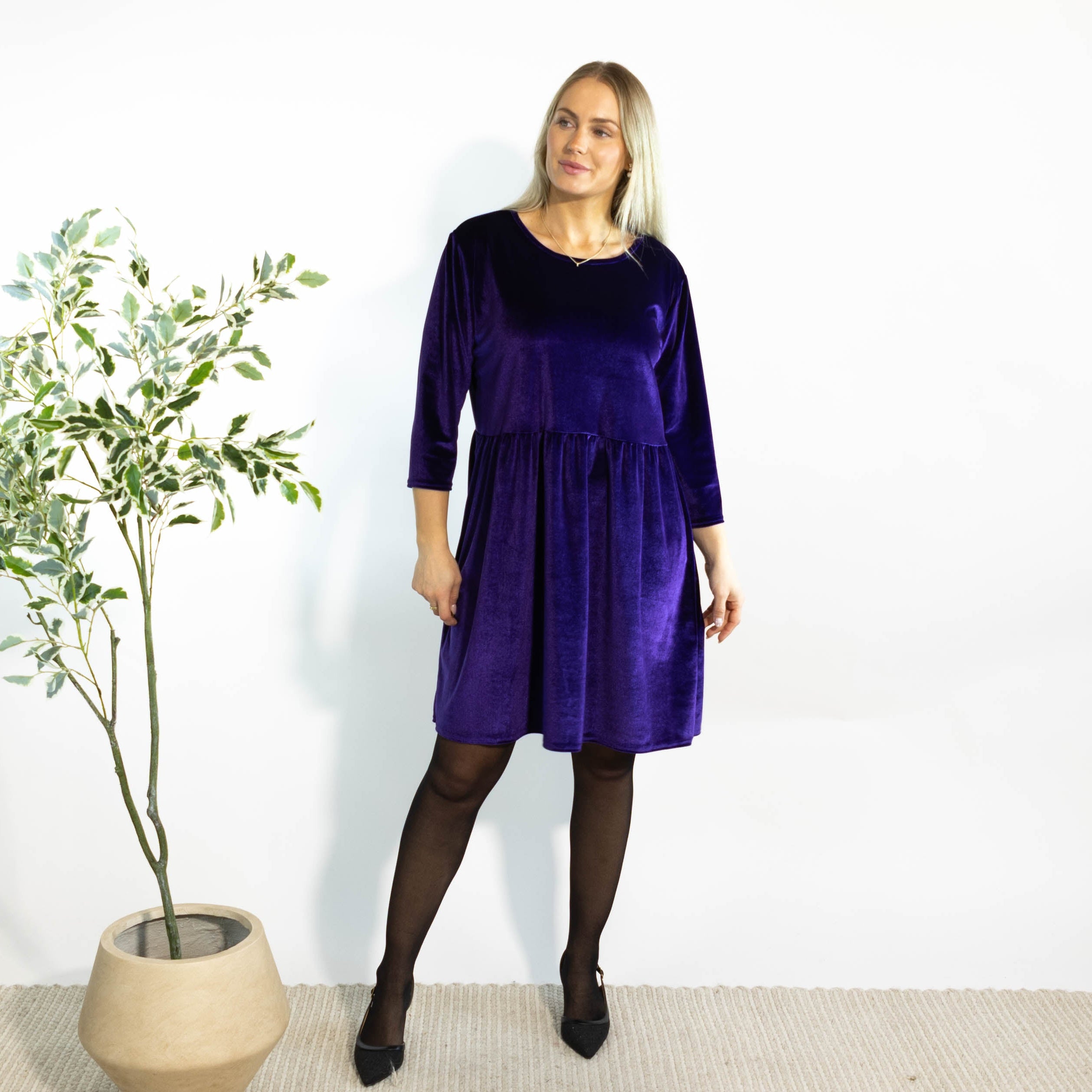 Chloe tunikakjole, Lilla