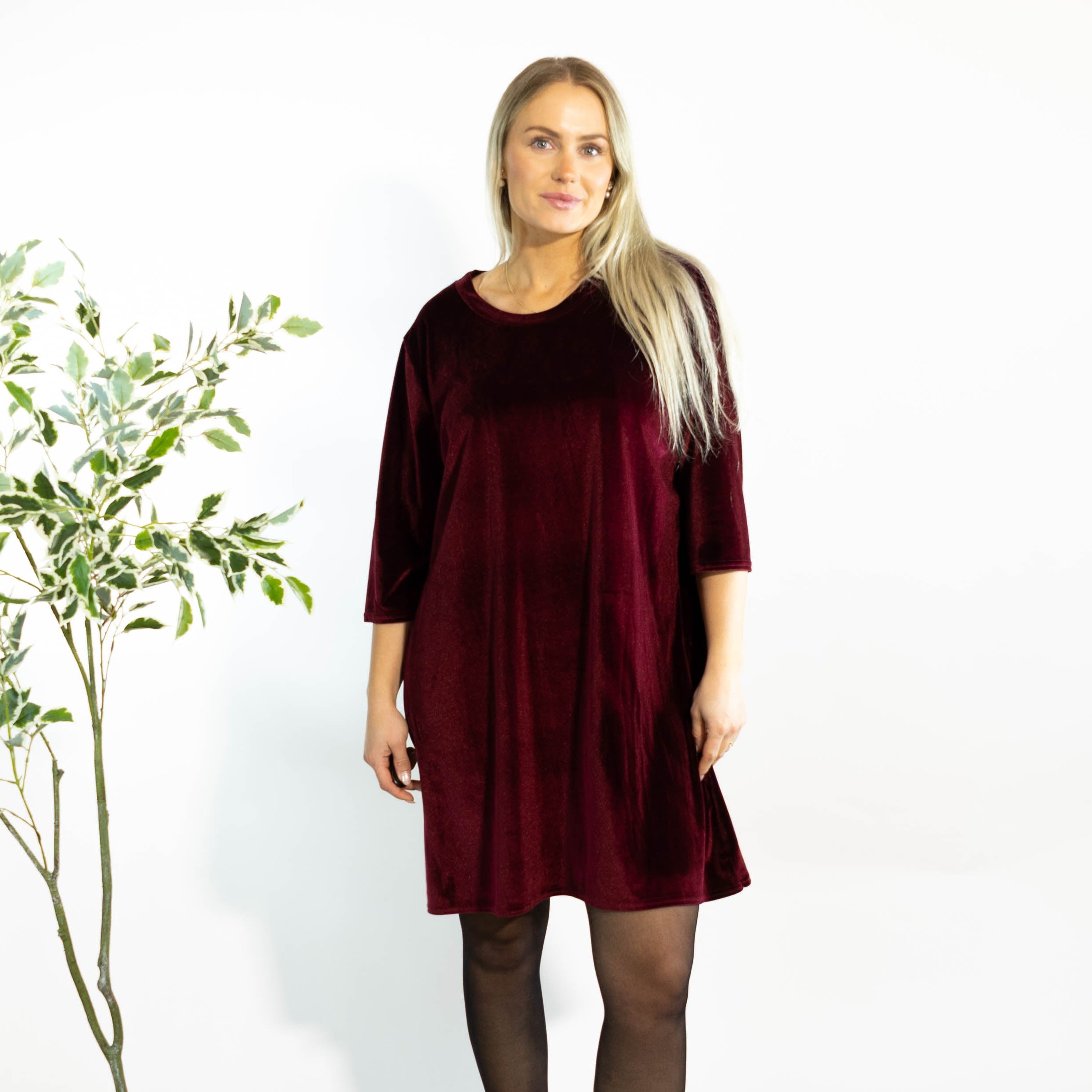 Brianne tunikakjole, Bordeaux