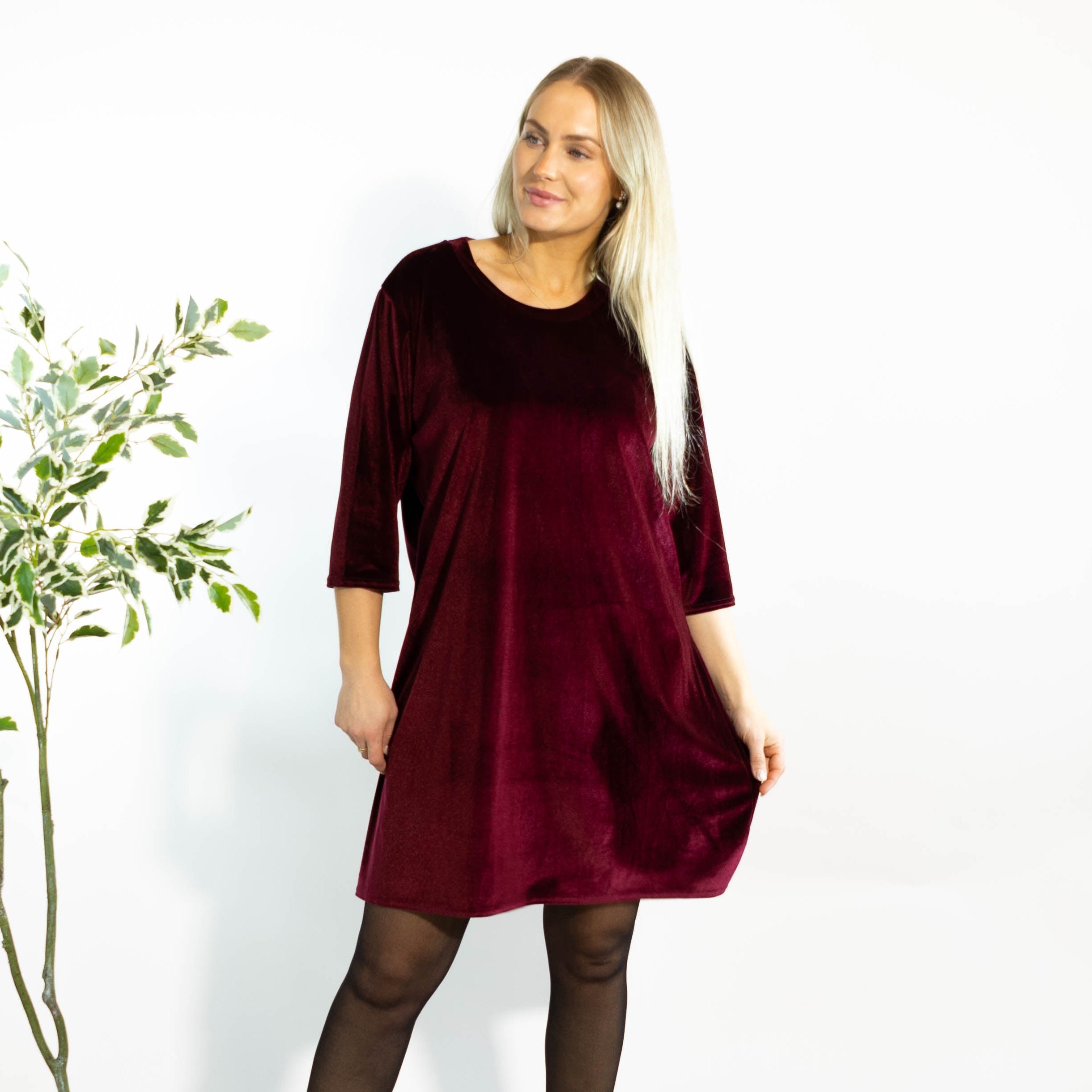 Brianne tunikakjole, Bordeaux