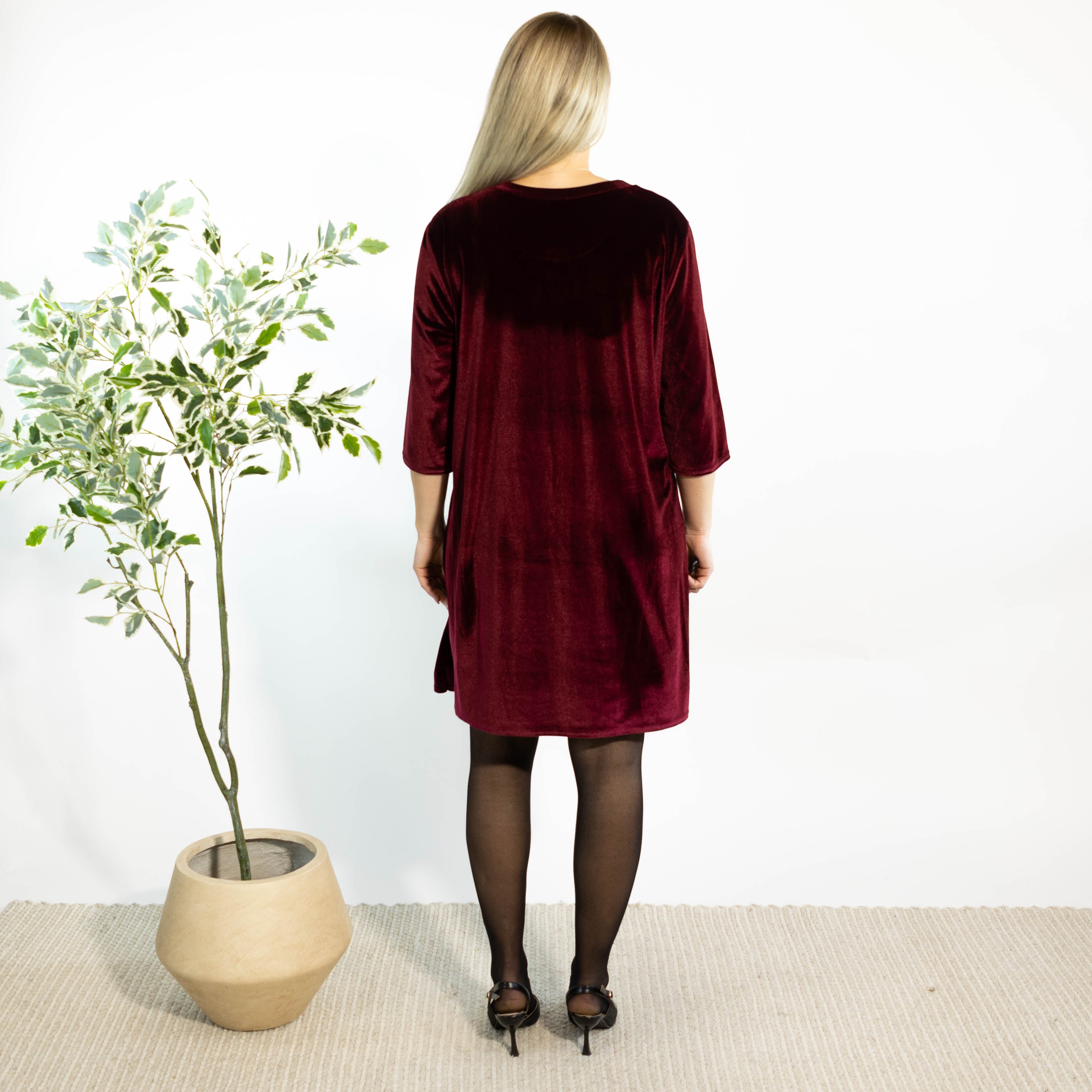 Brianne tunikakjole, Bordeaux