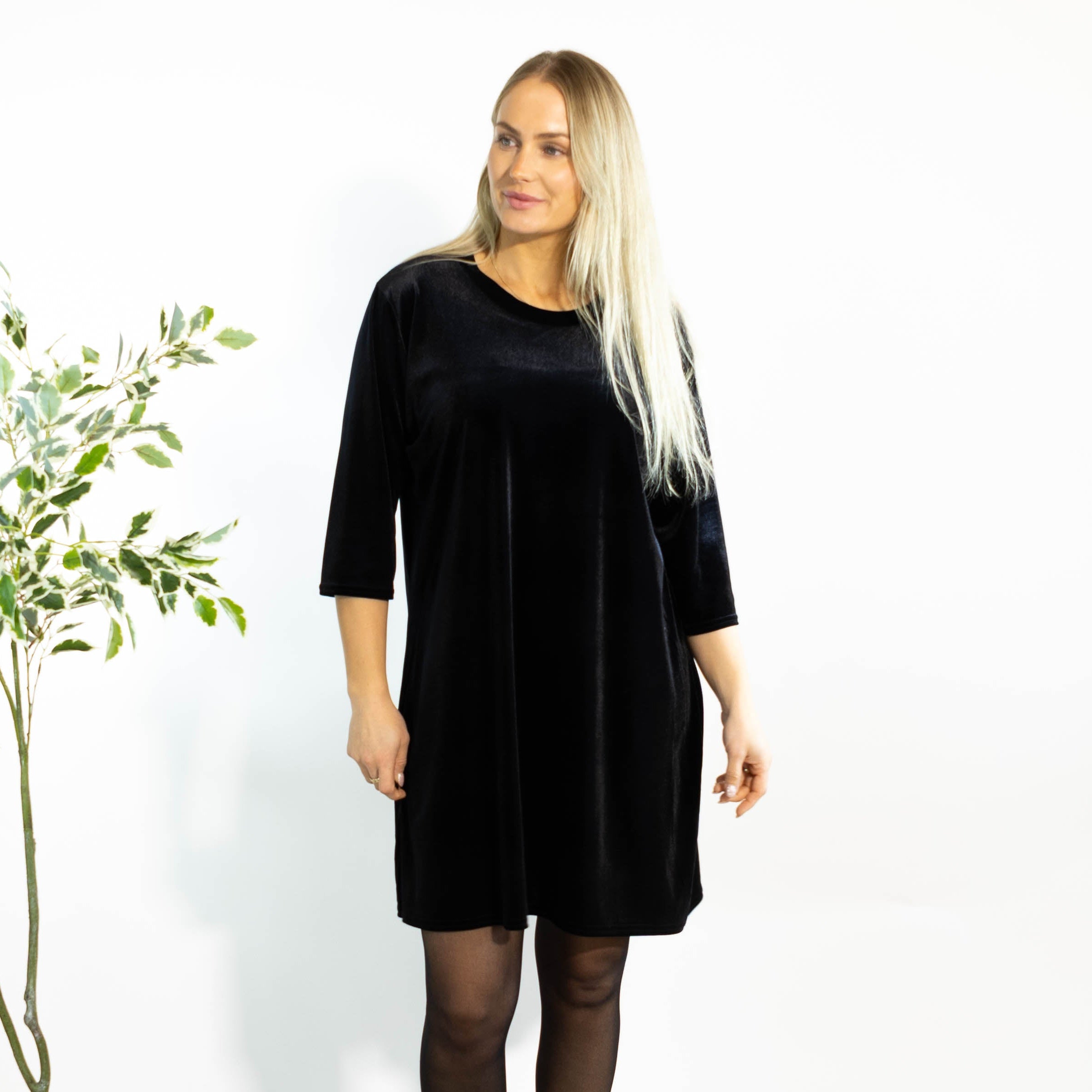 Brianne tunikakjole, Sort