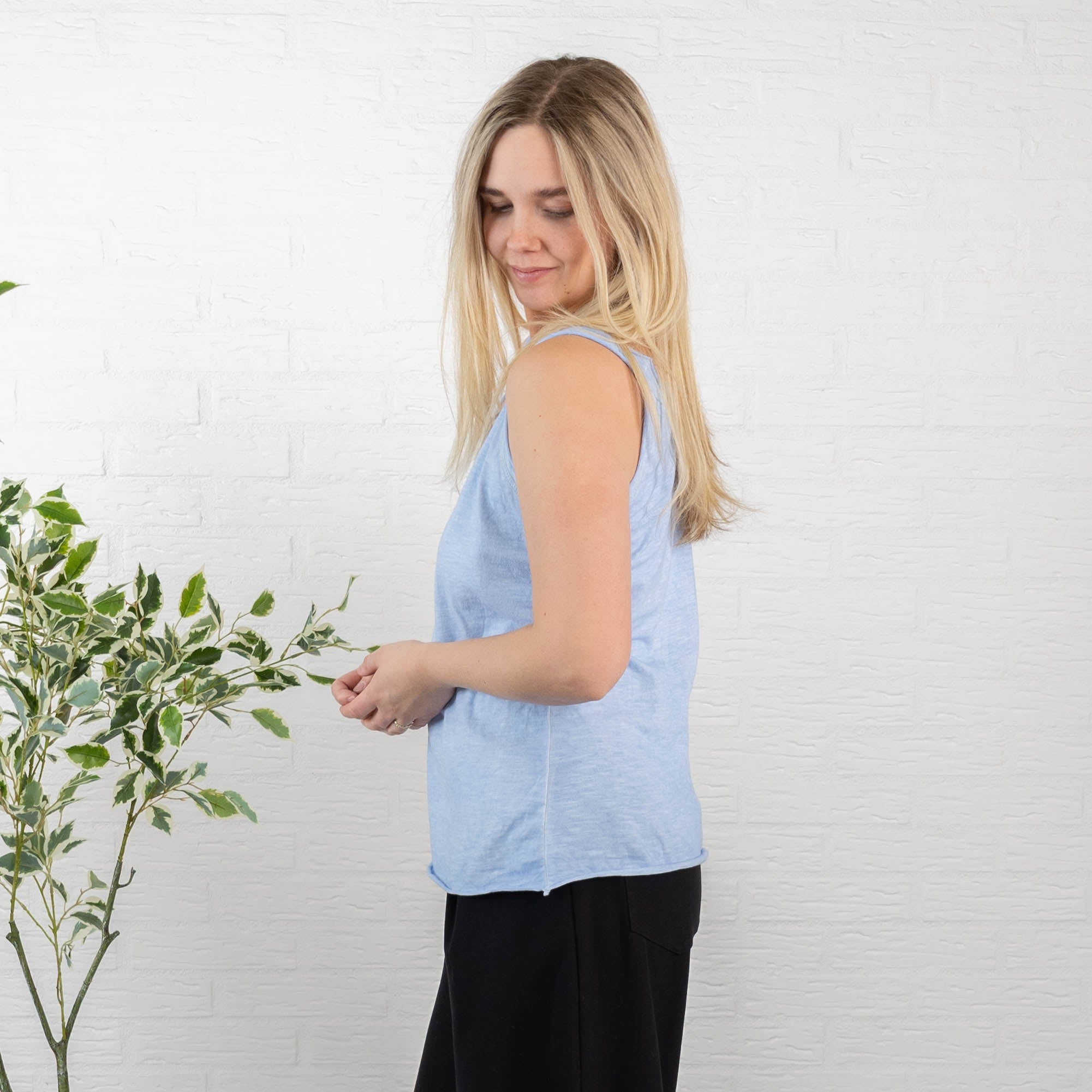 Montana top, Lyseblå