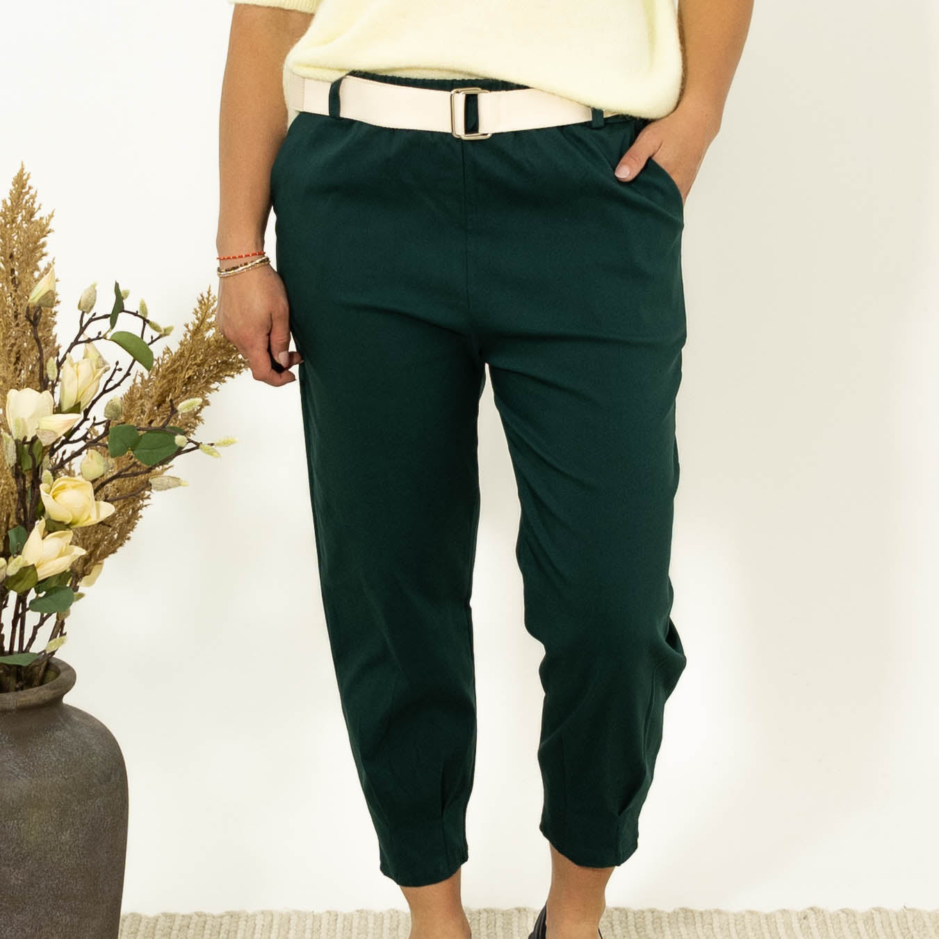 Nata bengaline 3/4 bukser, Emerald grøn