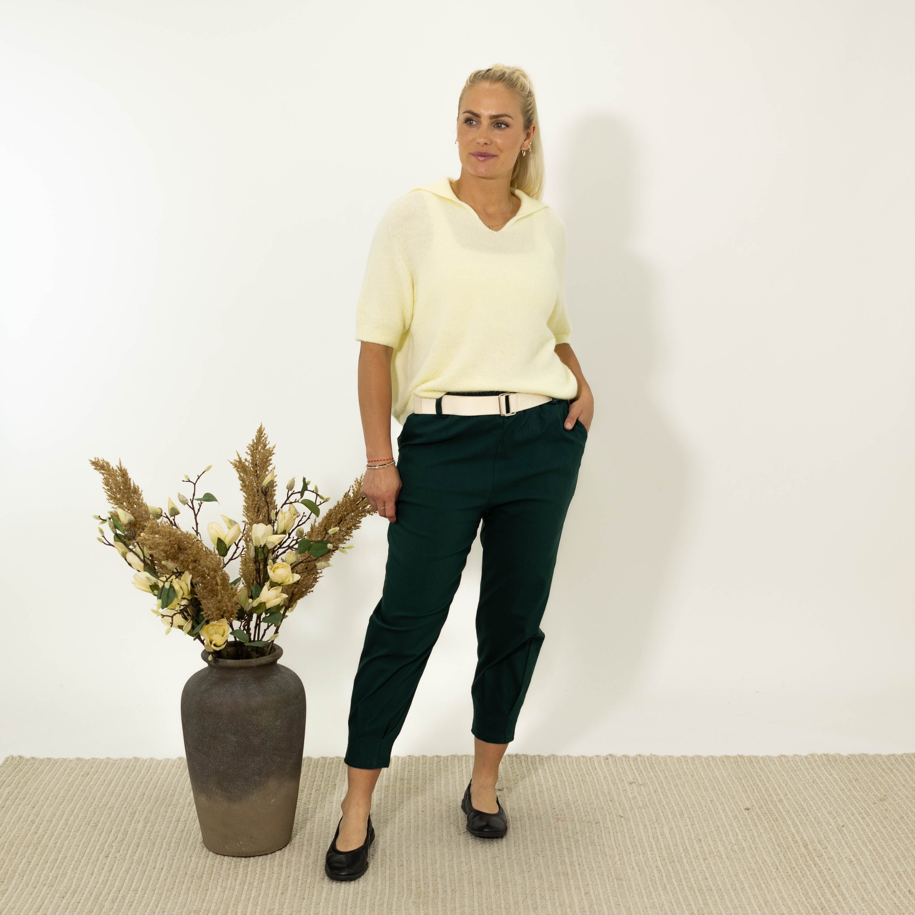 Nata bengaline 3/4 bukser, Emerald grøn