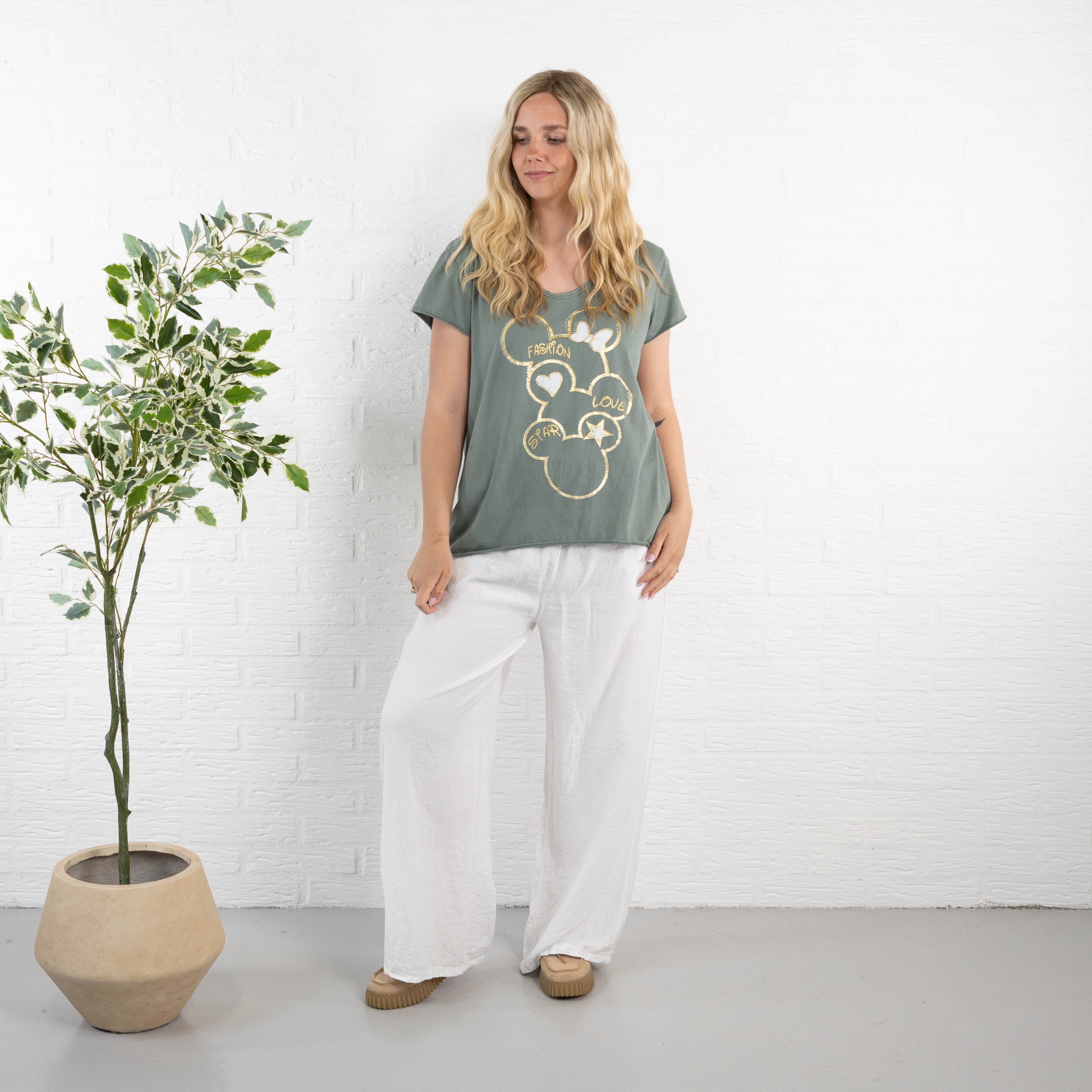 Minnie t-shirt, Khaki
