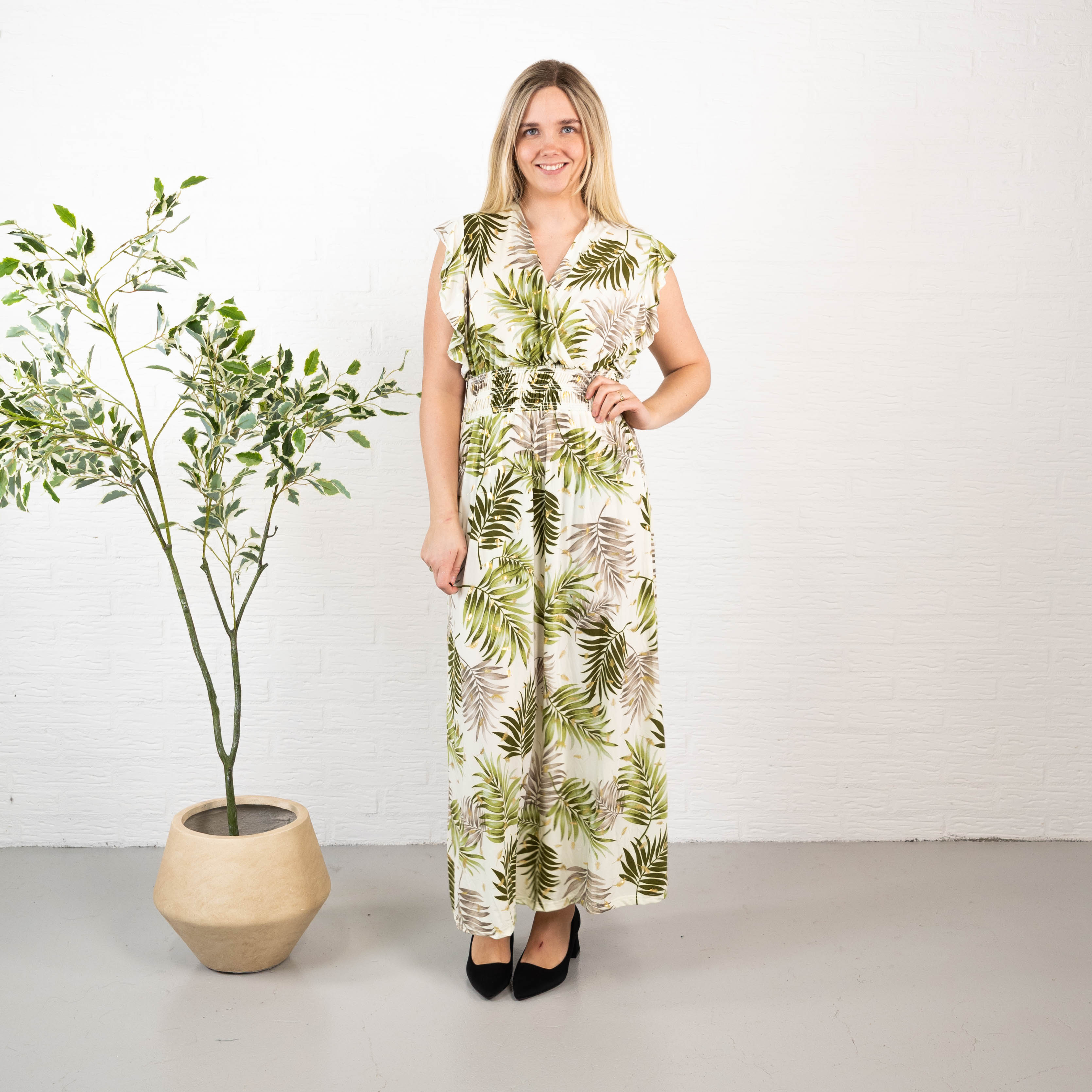 Johanne kjole, Khaki
