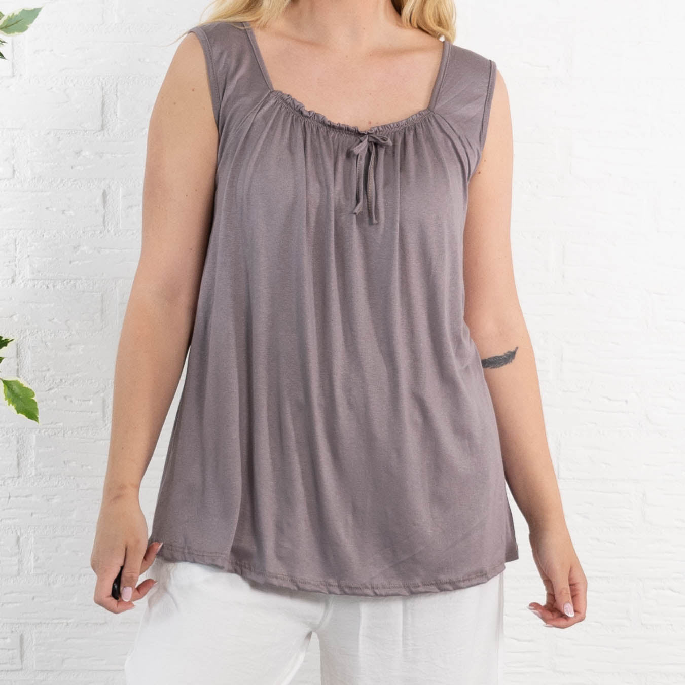 Angel top, Taupe