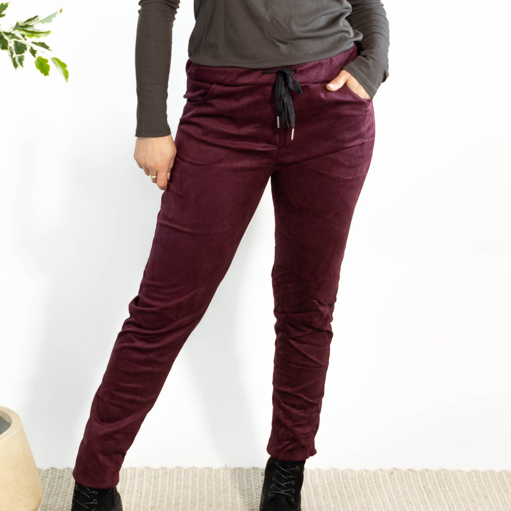 Nikki vegan bukser, Bordeaux