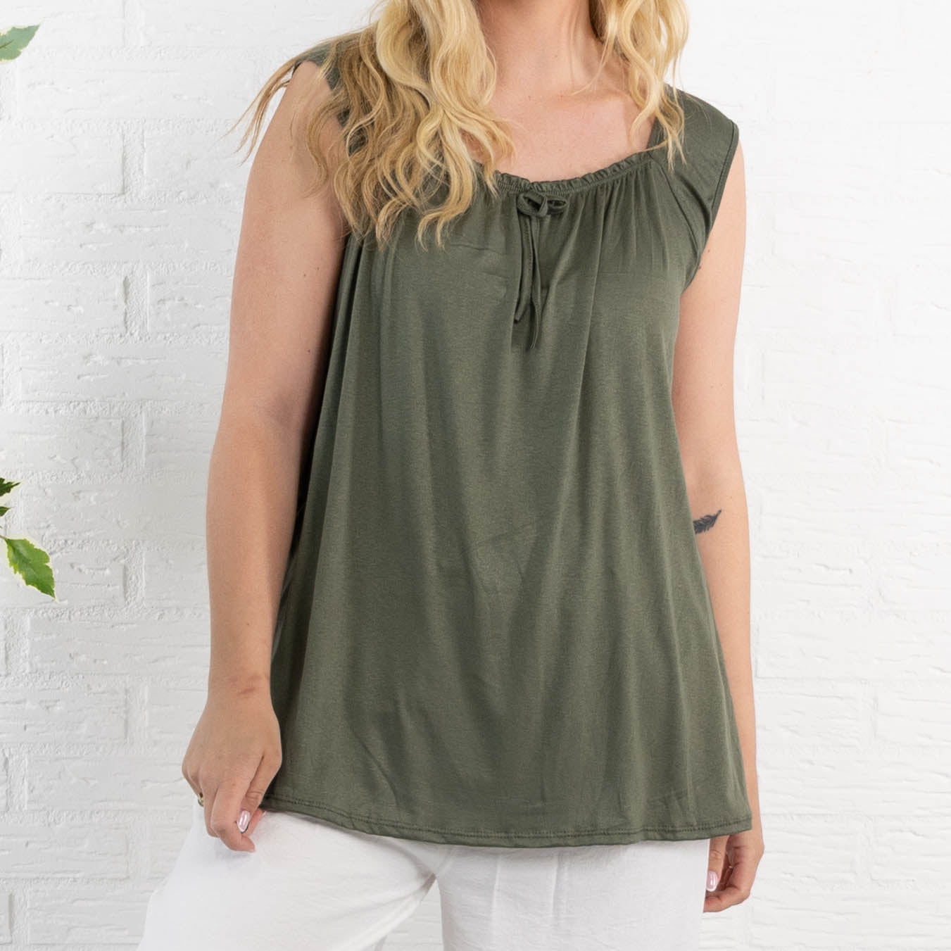 Angel top, Khaki