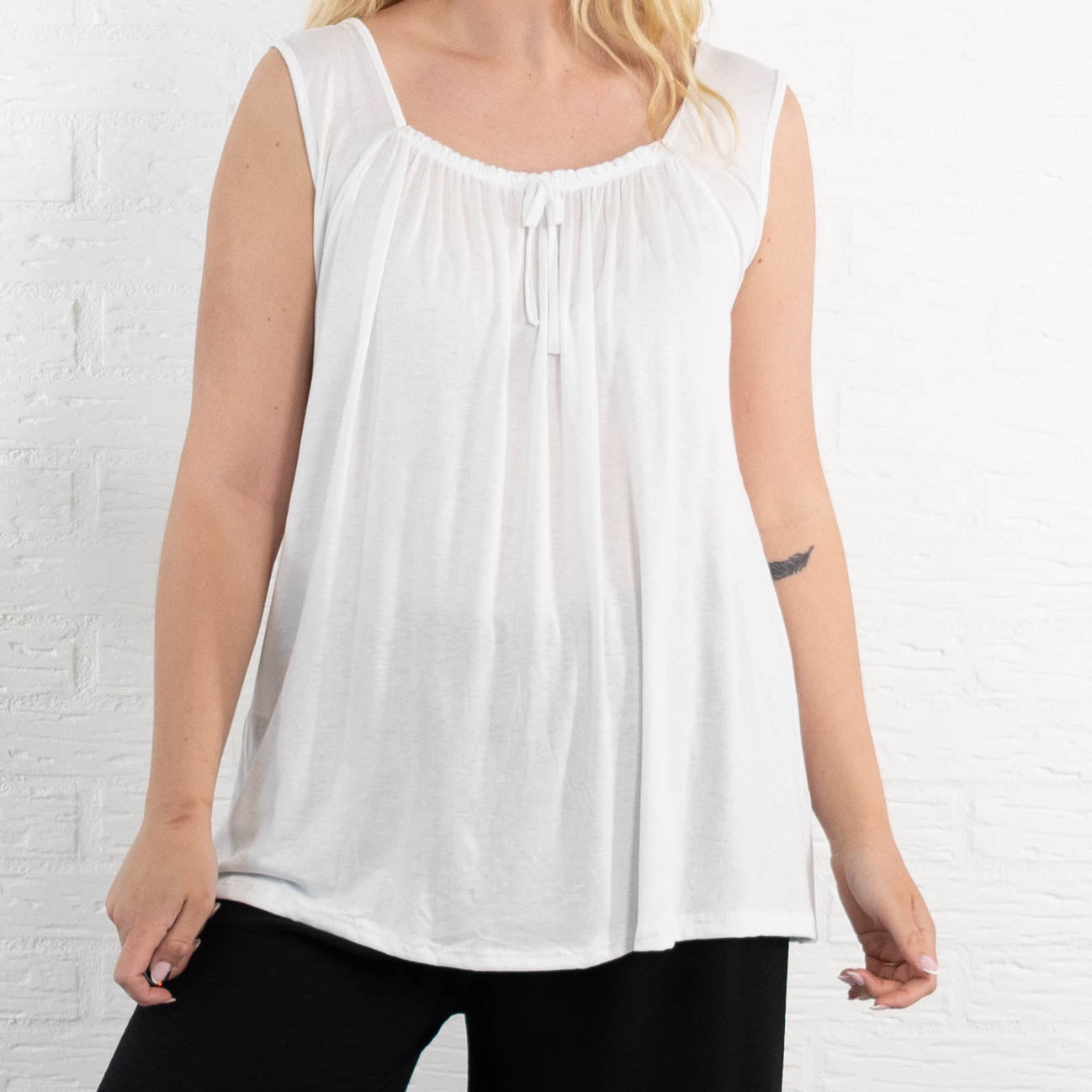 Angel top, Hvid