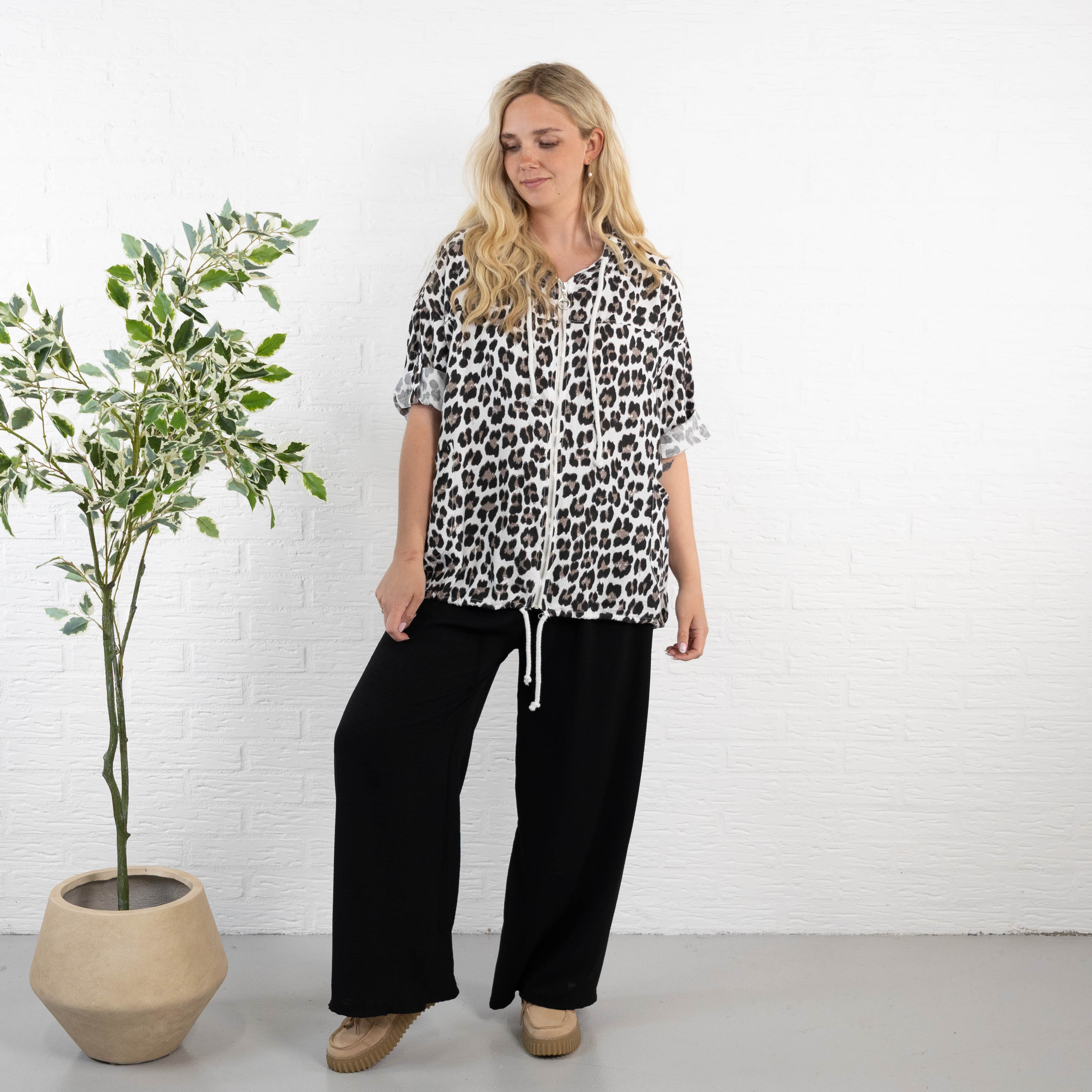 Leona cardigan, Hvid