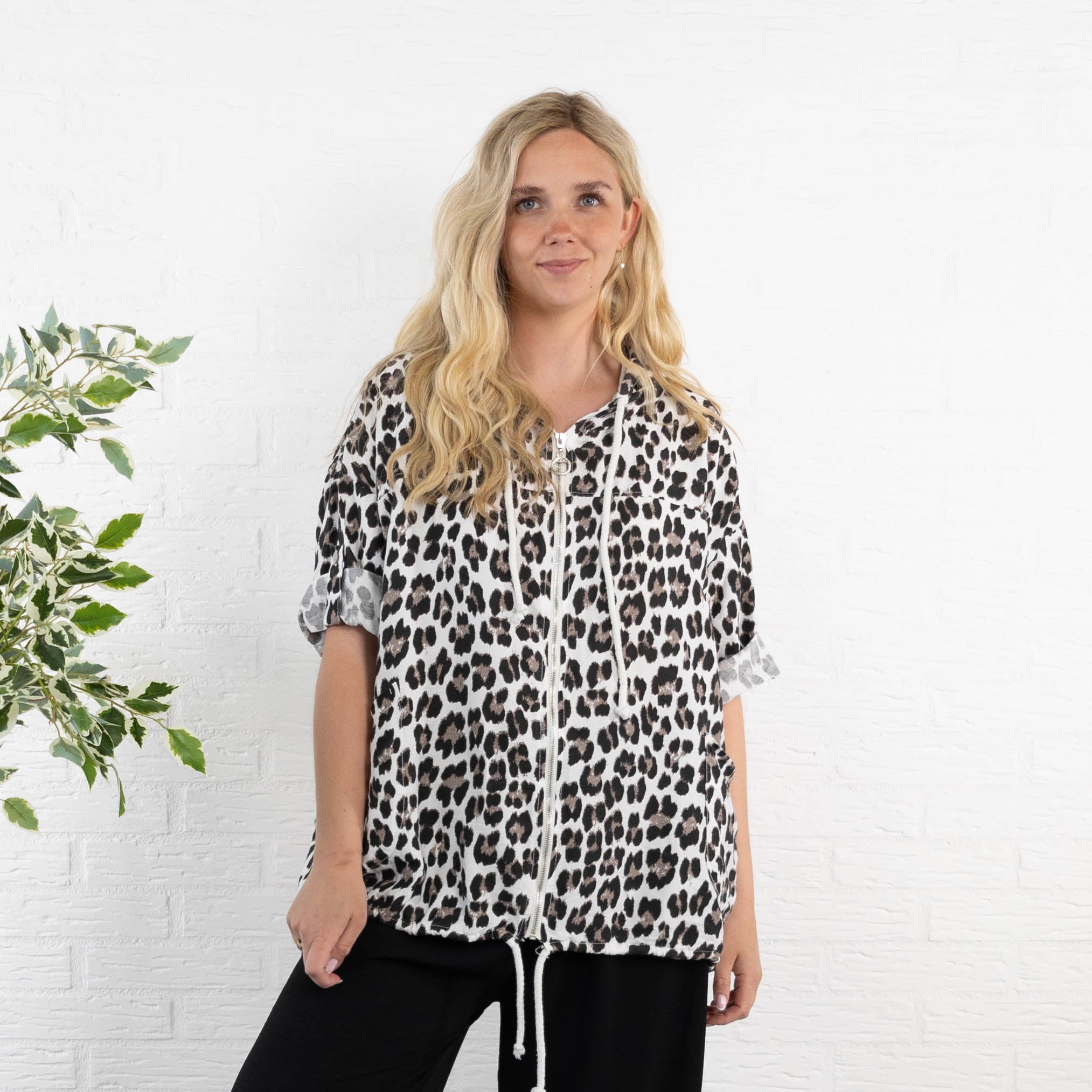 Leona cardigan, Hvid
