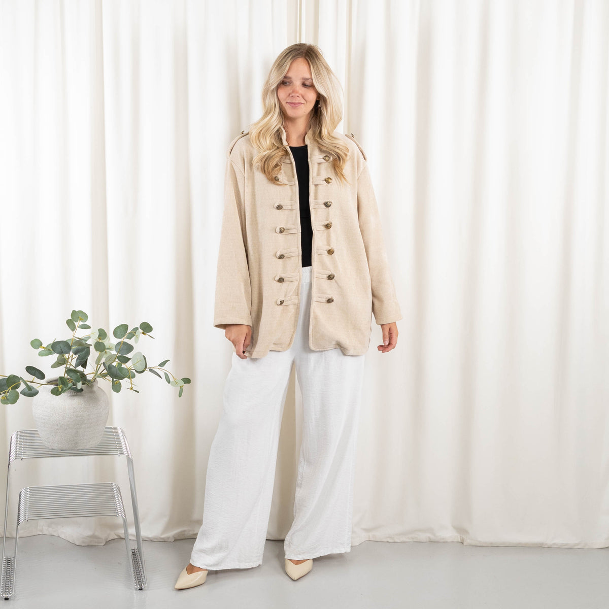 Quinn jakke, Beige